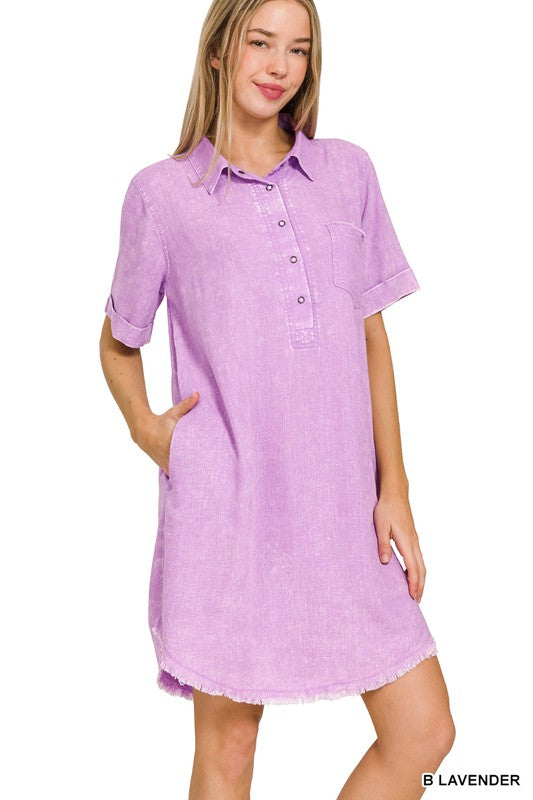 Zenana Button down Dress