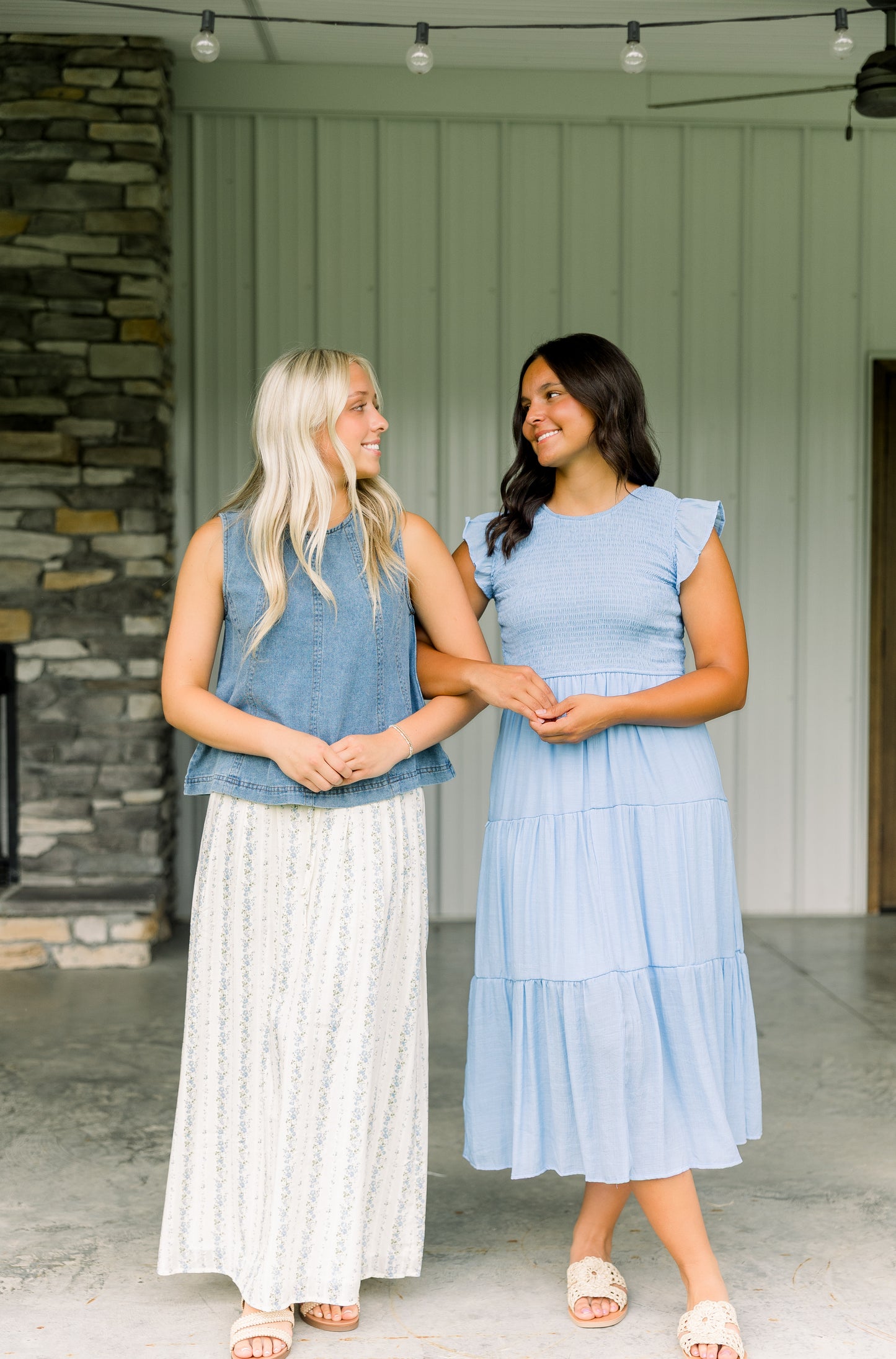 Baby Blue Smocked Dress