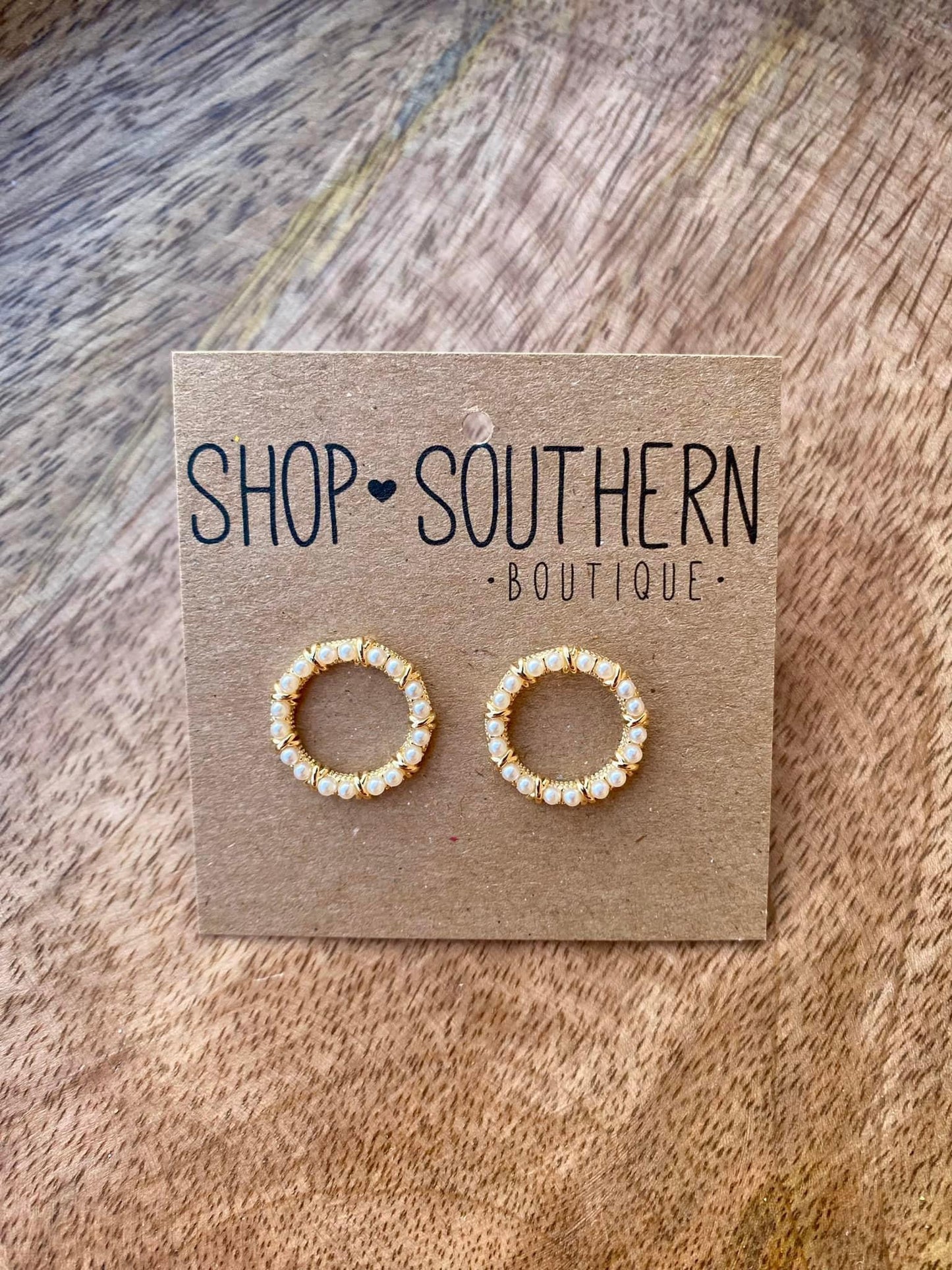 Gold Dipped Circle Studs