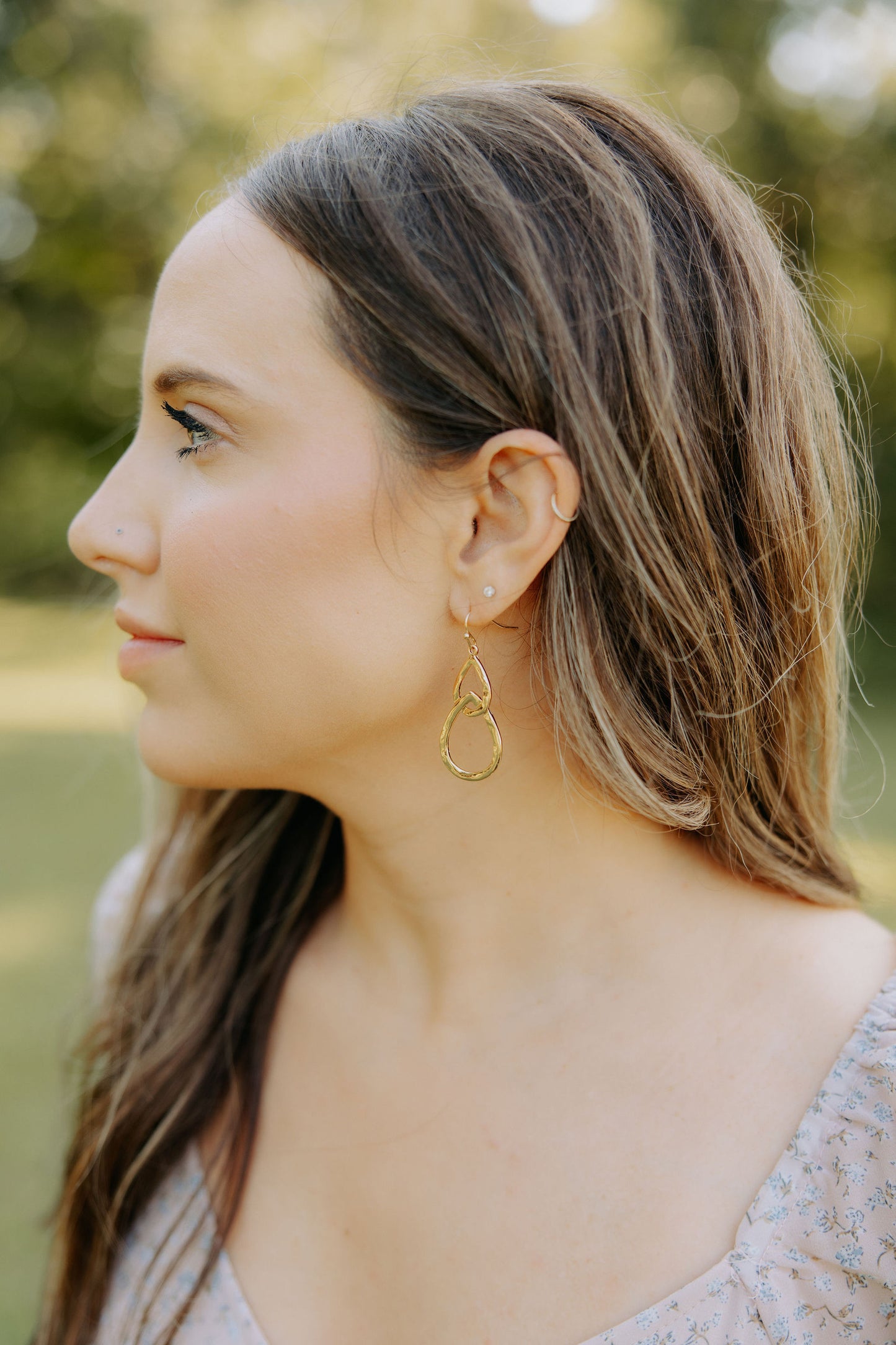 Gold Teardrop Earrings