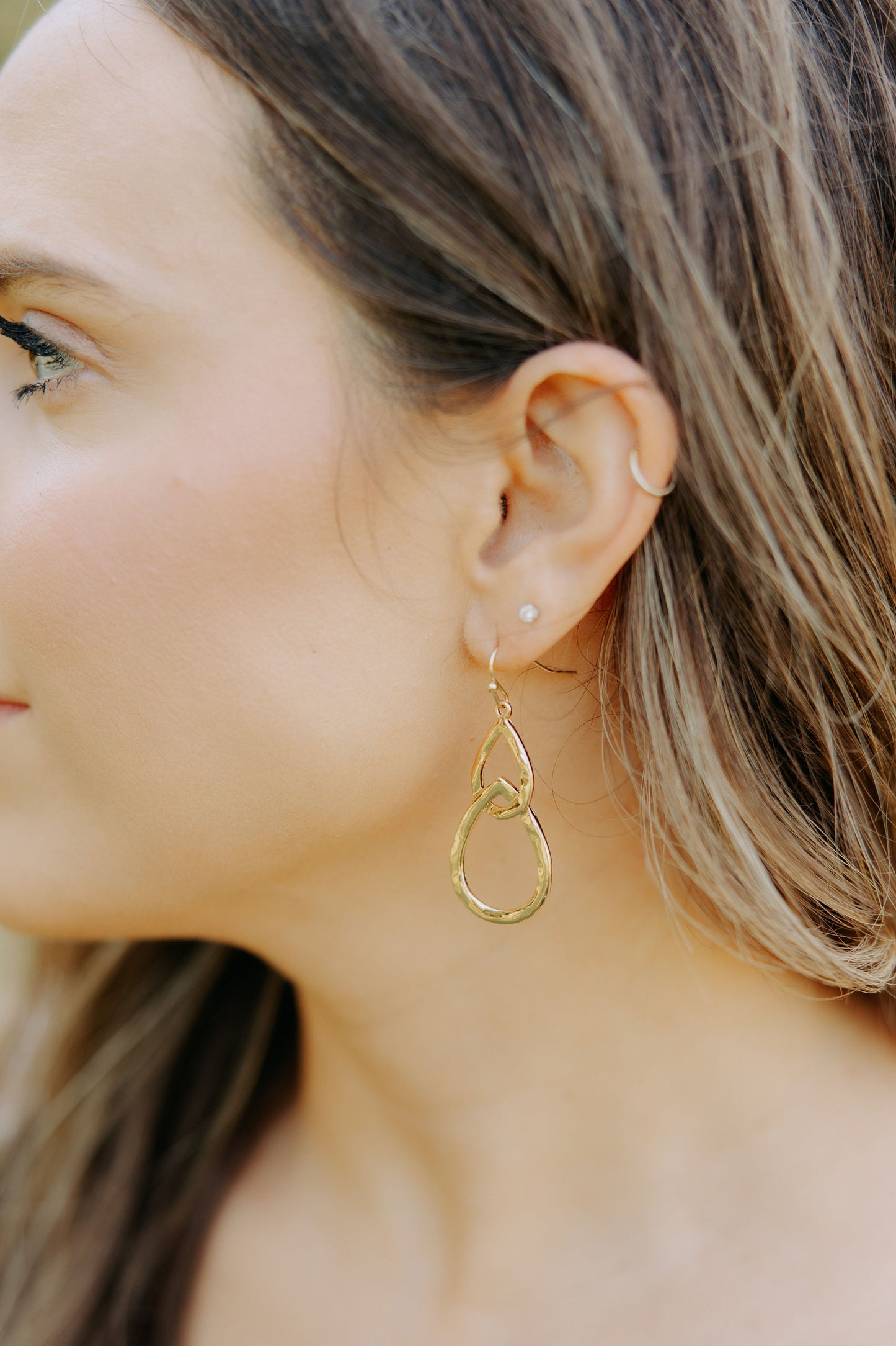 Gold Teardrop Earrings