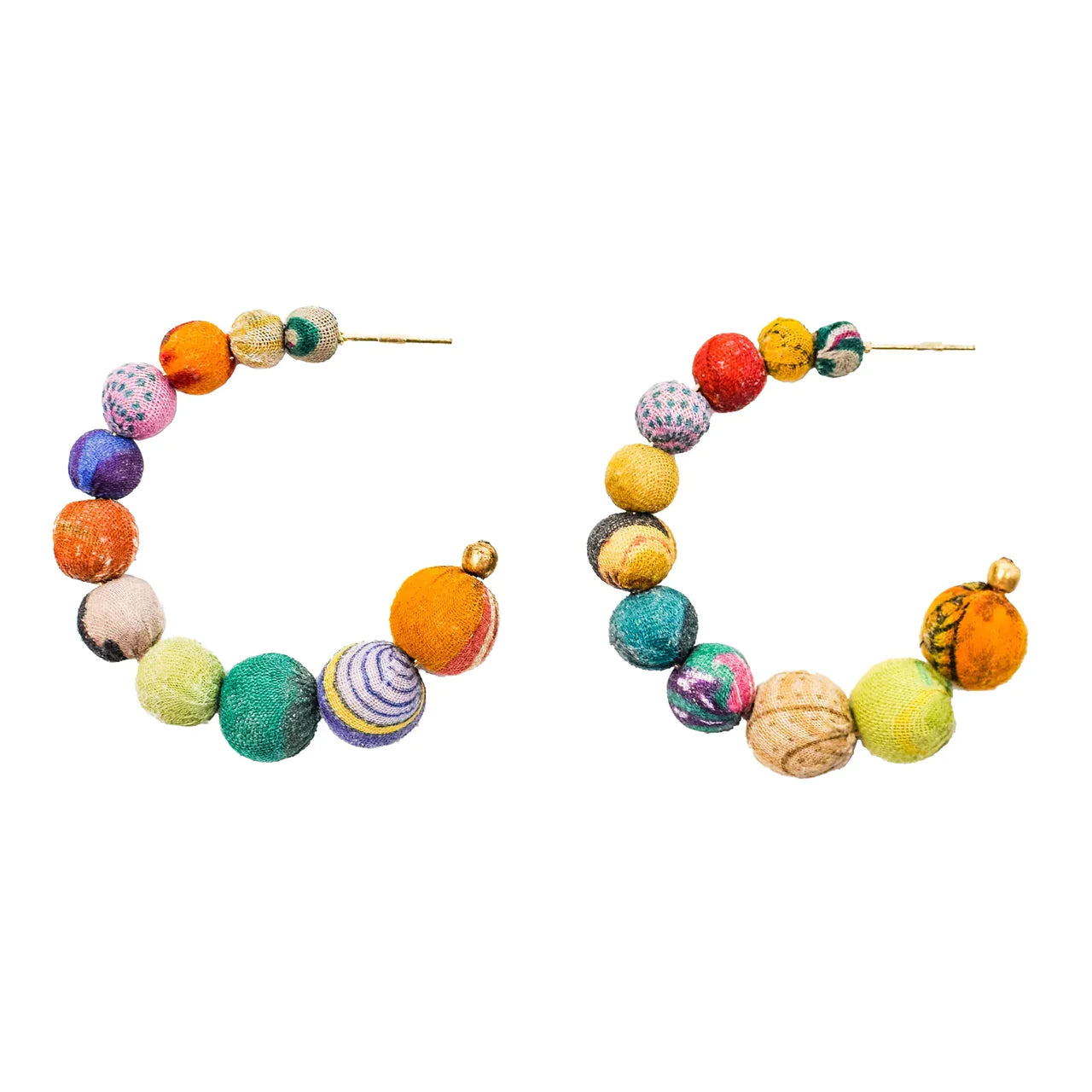 BB - Kantha Conch Hoop Earrings