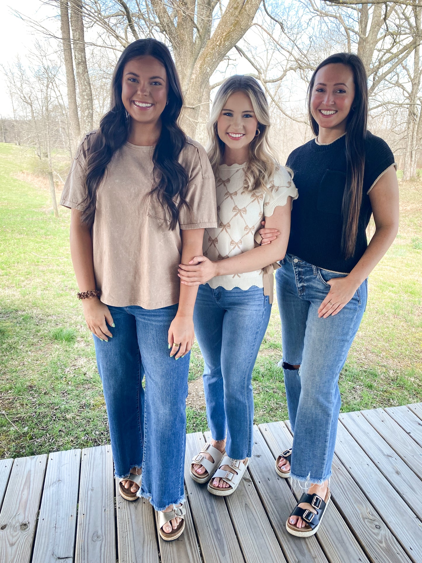 Contrast Trim Sweater Tee