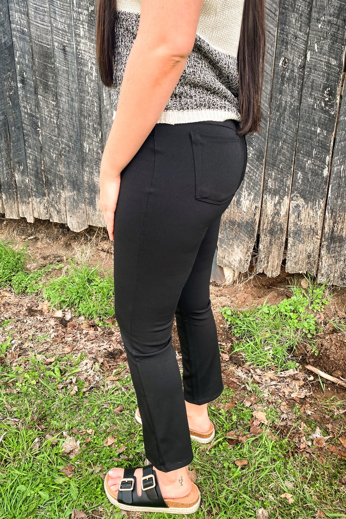Black Cropped Pants