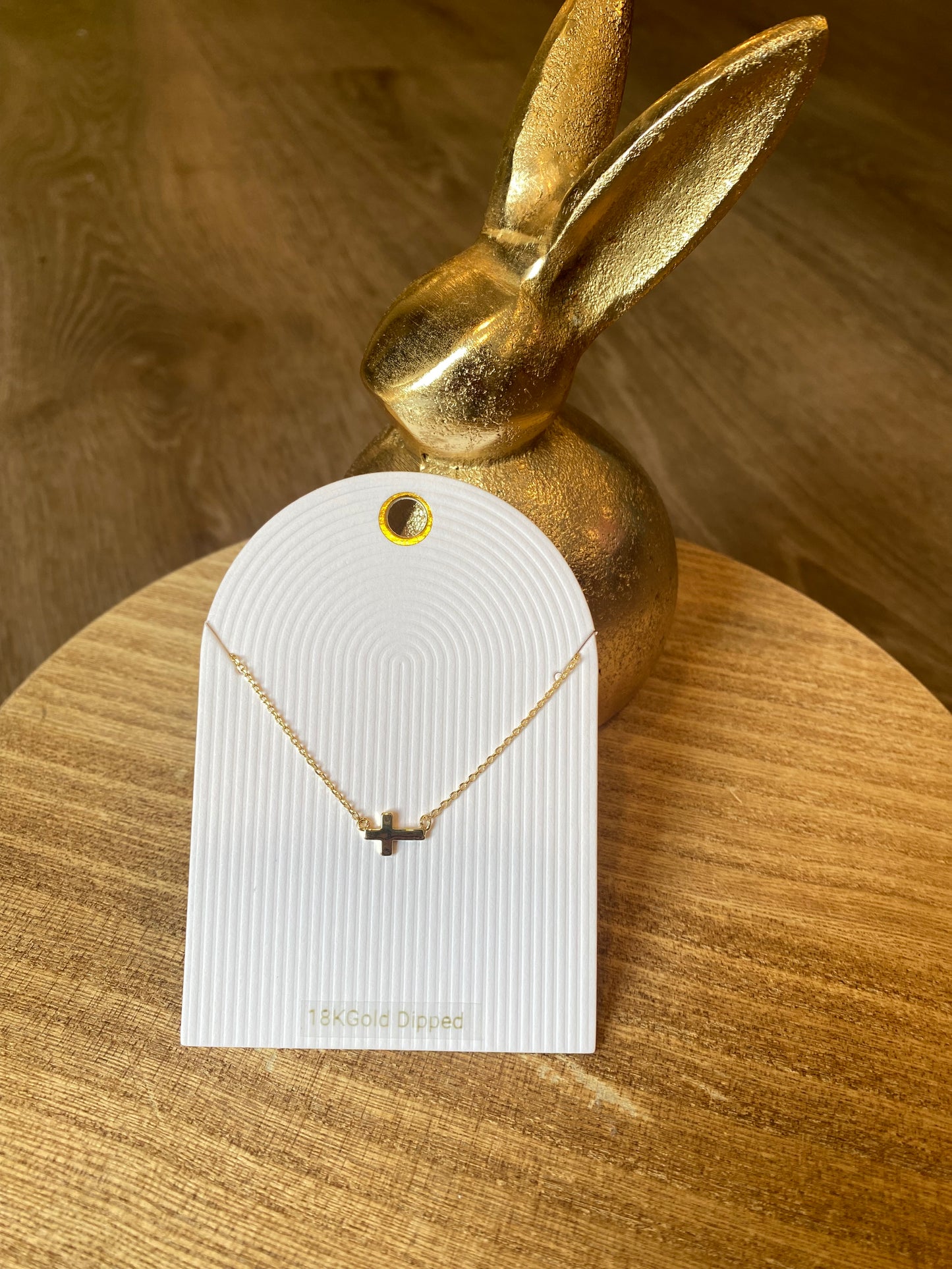 Cross Necklace- Gold Dipped