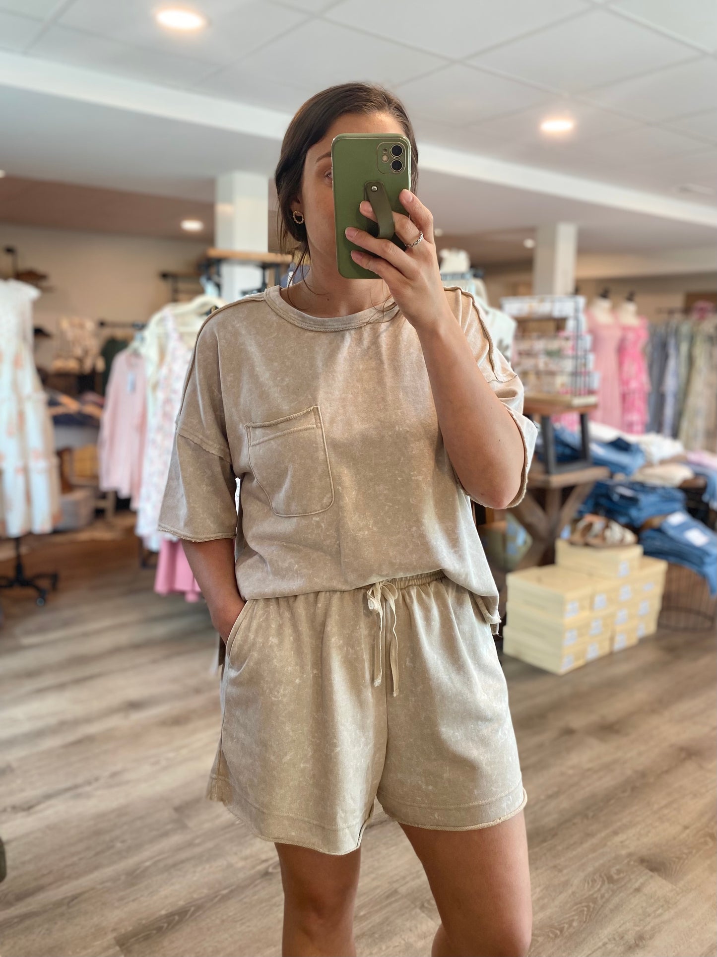 Taupe Vintage Washed Set