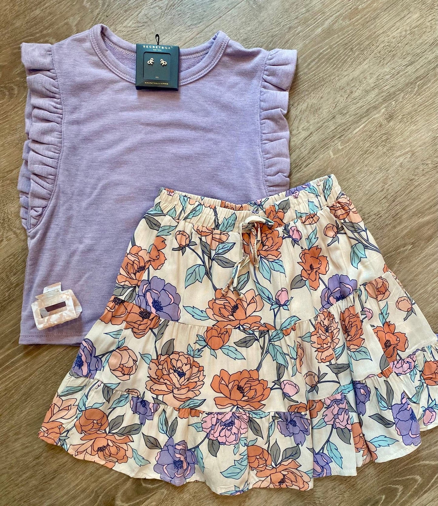 Purple Ruffle Top-K