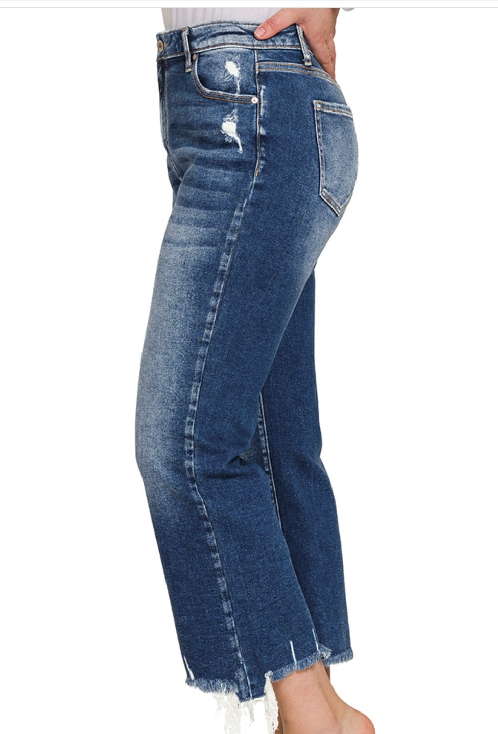 Zenana Kick Flare Denim -C