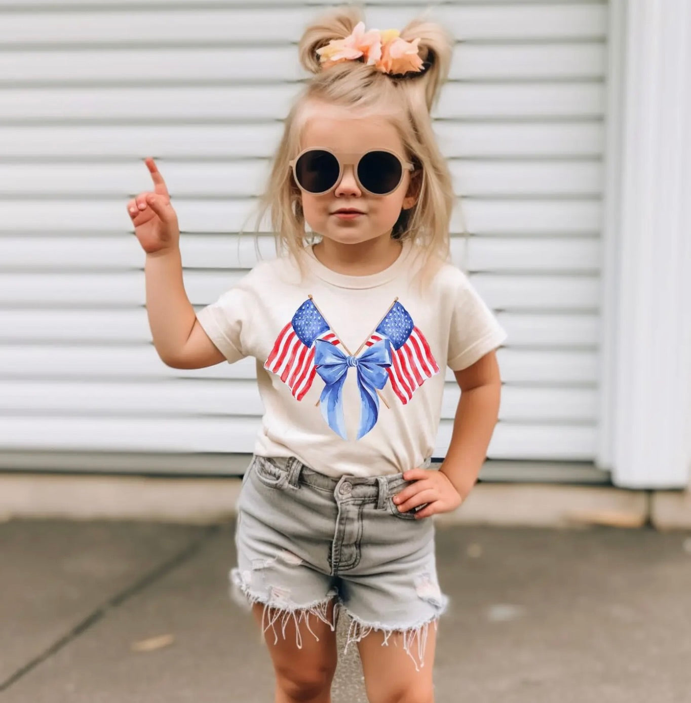 Flags and Bows Tee-K
