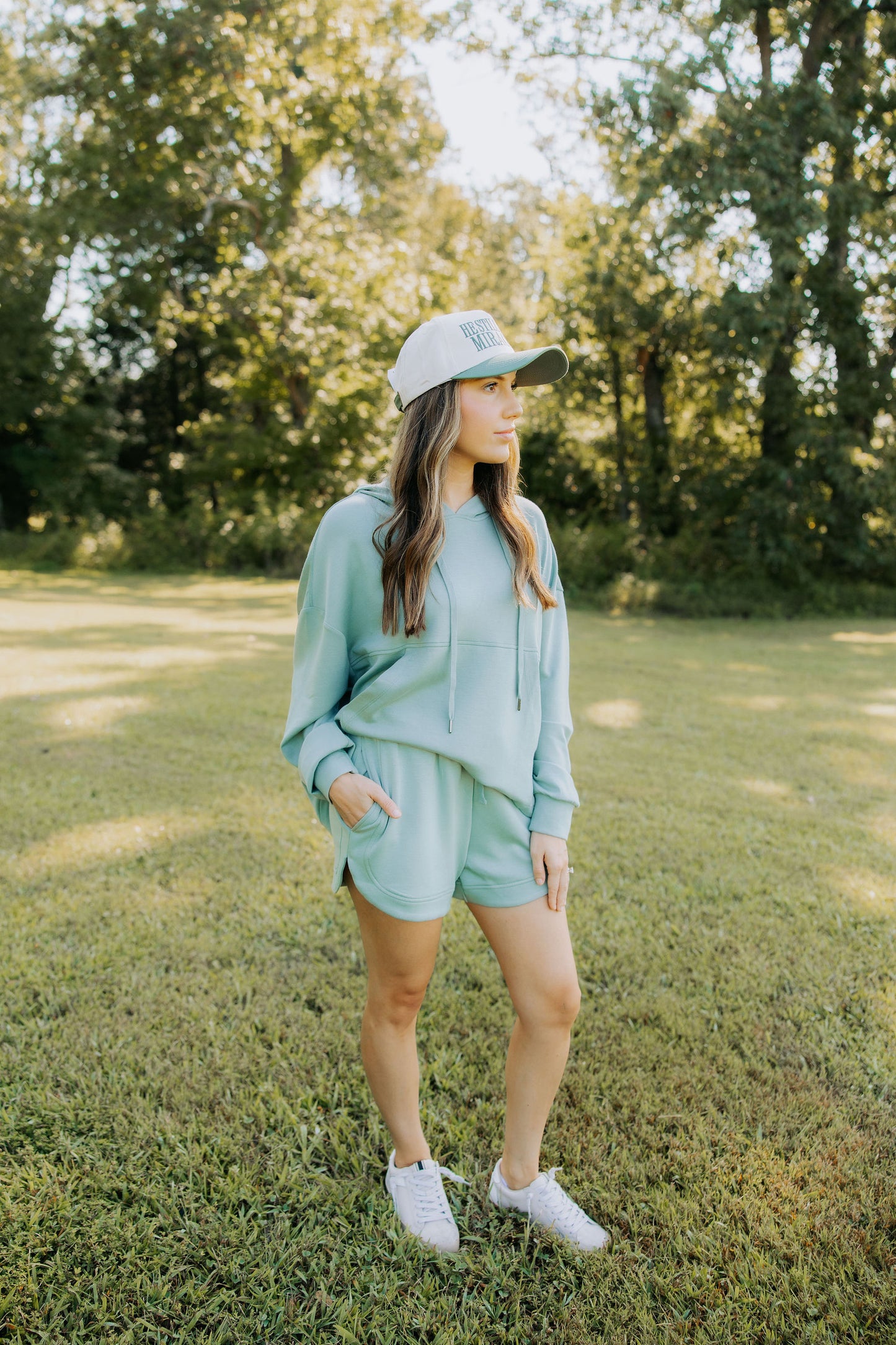 Sage Green Buttersoft Hooded Top