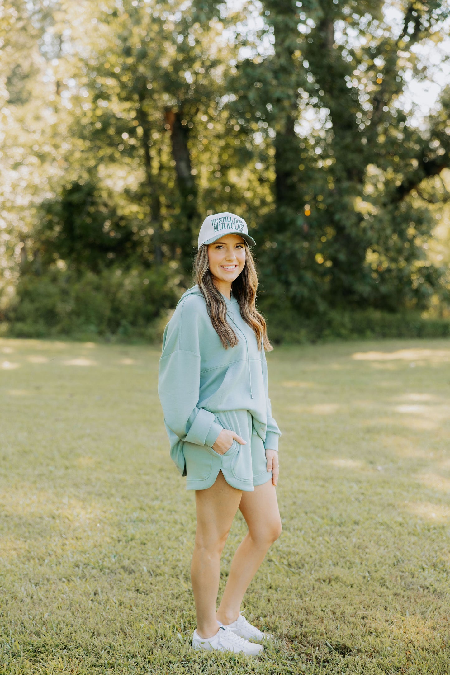 Sage Green Buttersoft Hooded Top