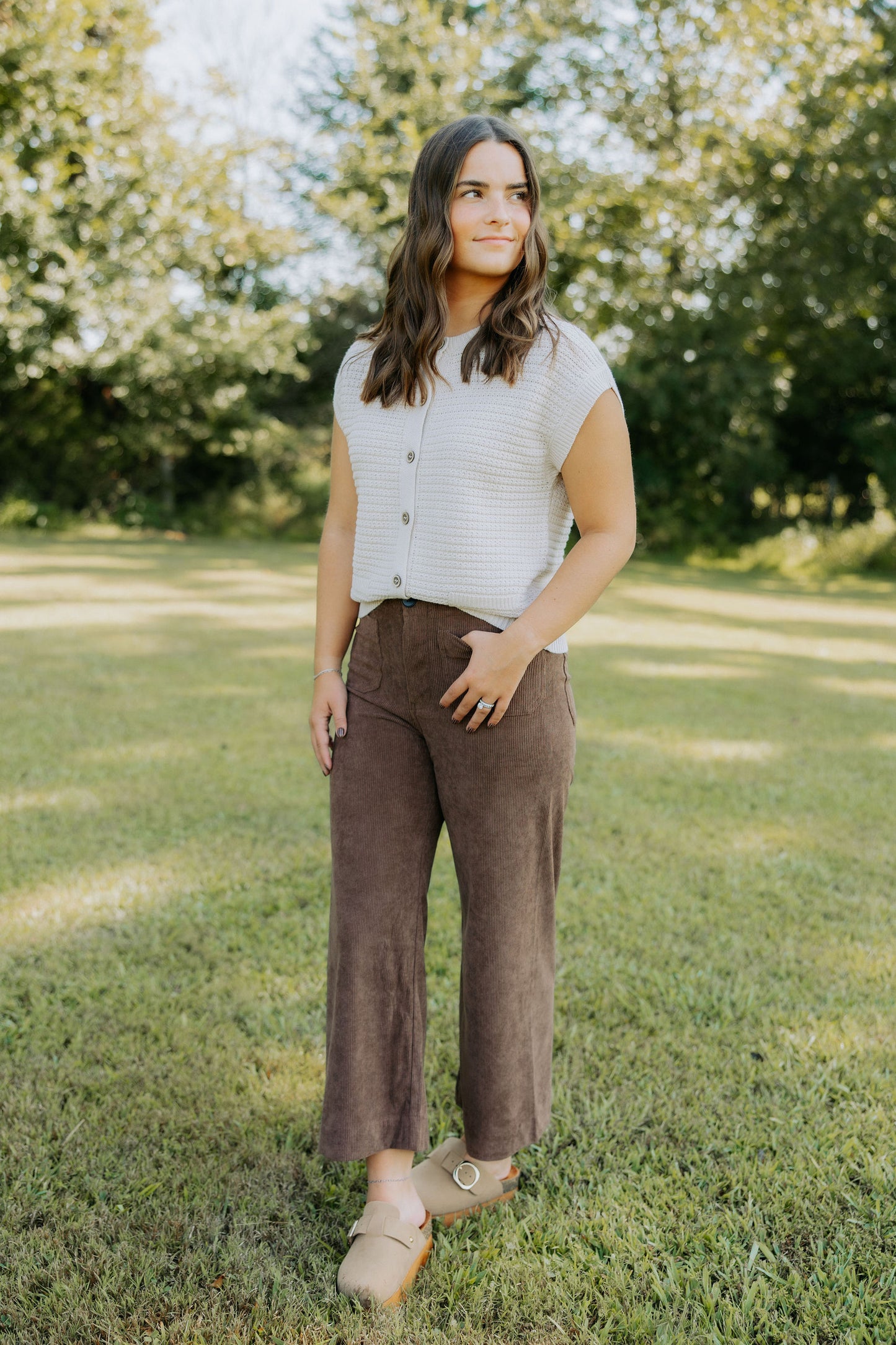 Mocha Corduroy Pants