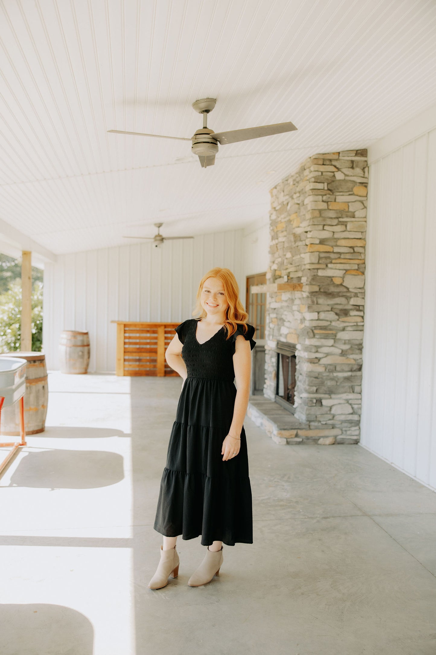 Black Smocked Dress