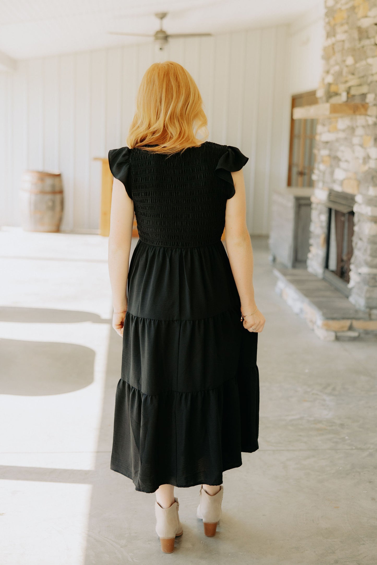 Black Smocked Dress