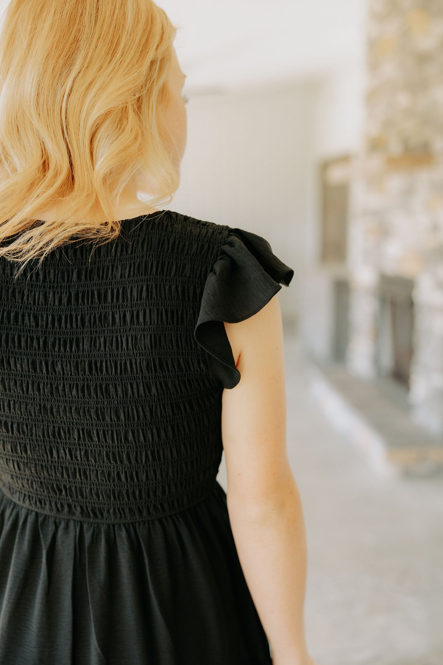 Black Smocked Dress