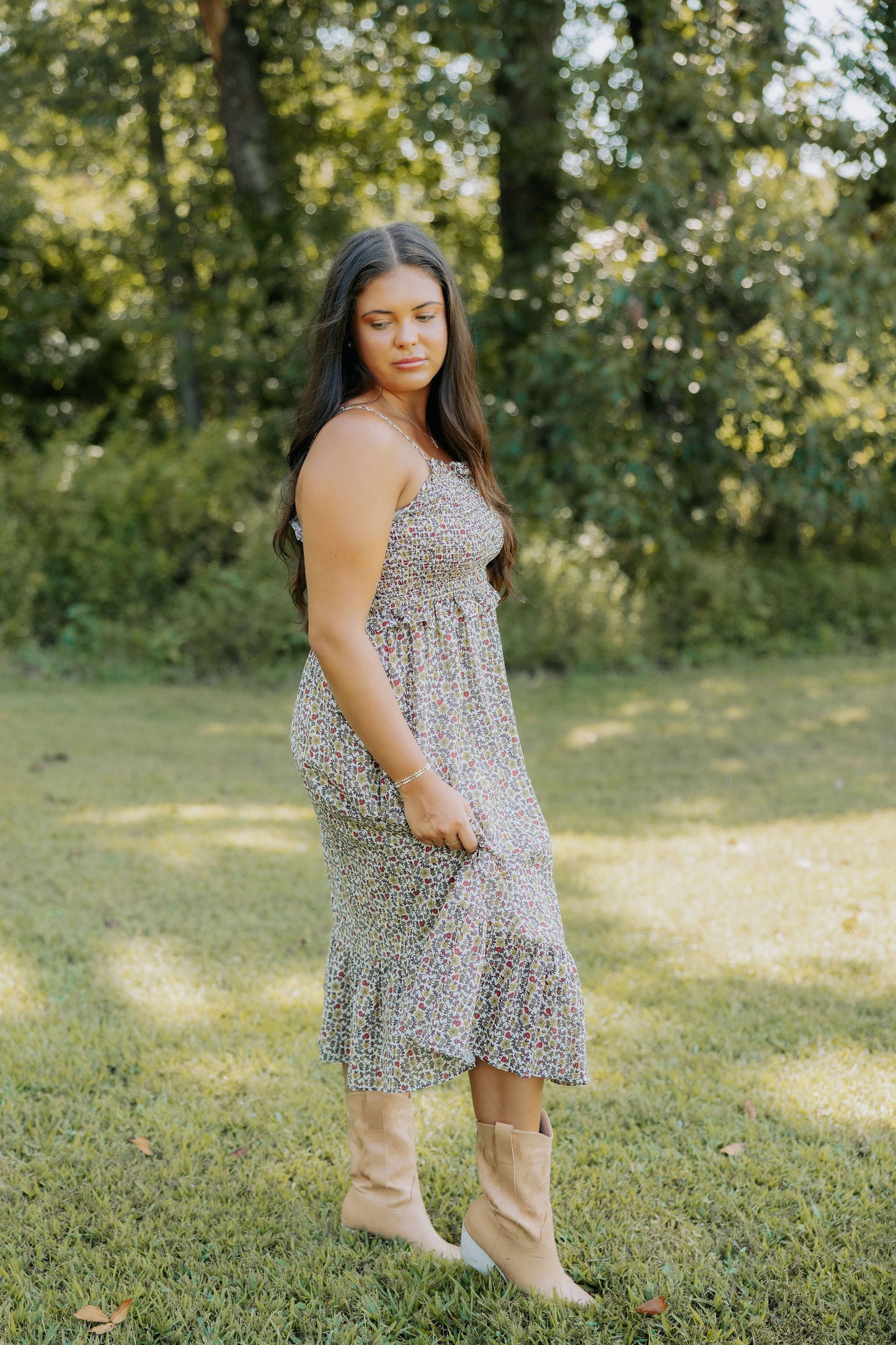 Floral Harvest Smocked Dress