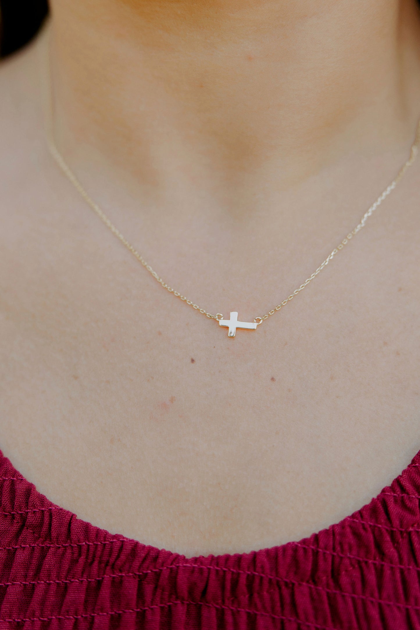 Gold Cross Necklace
