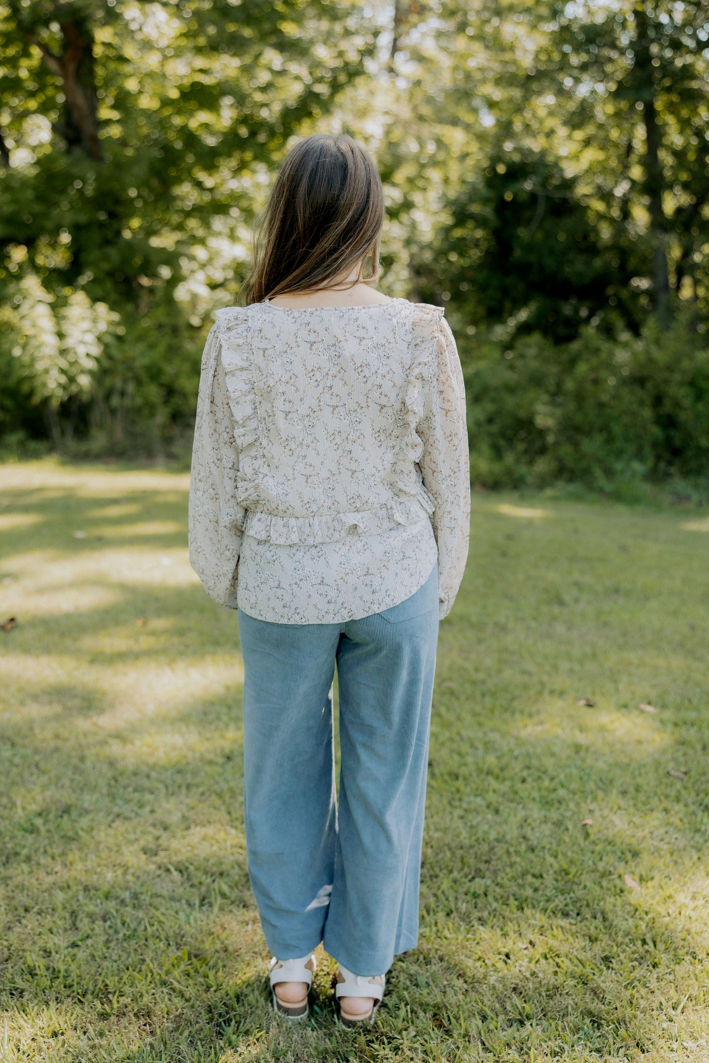 Steel Blue Corduroy Pants