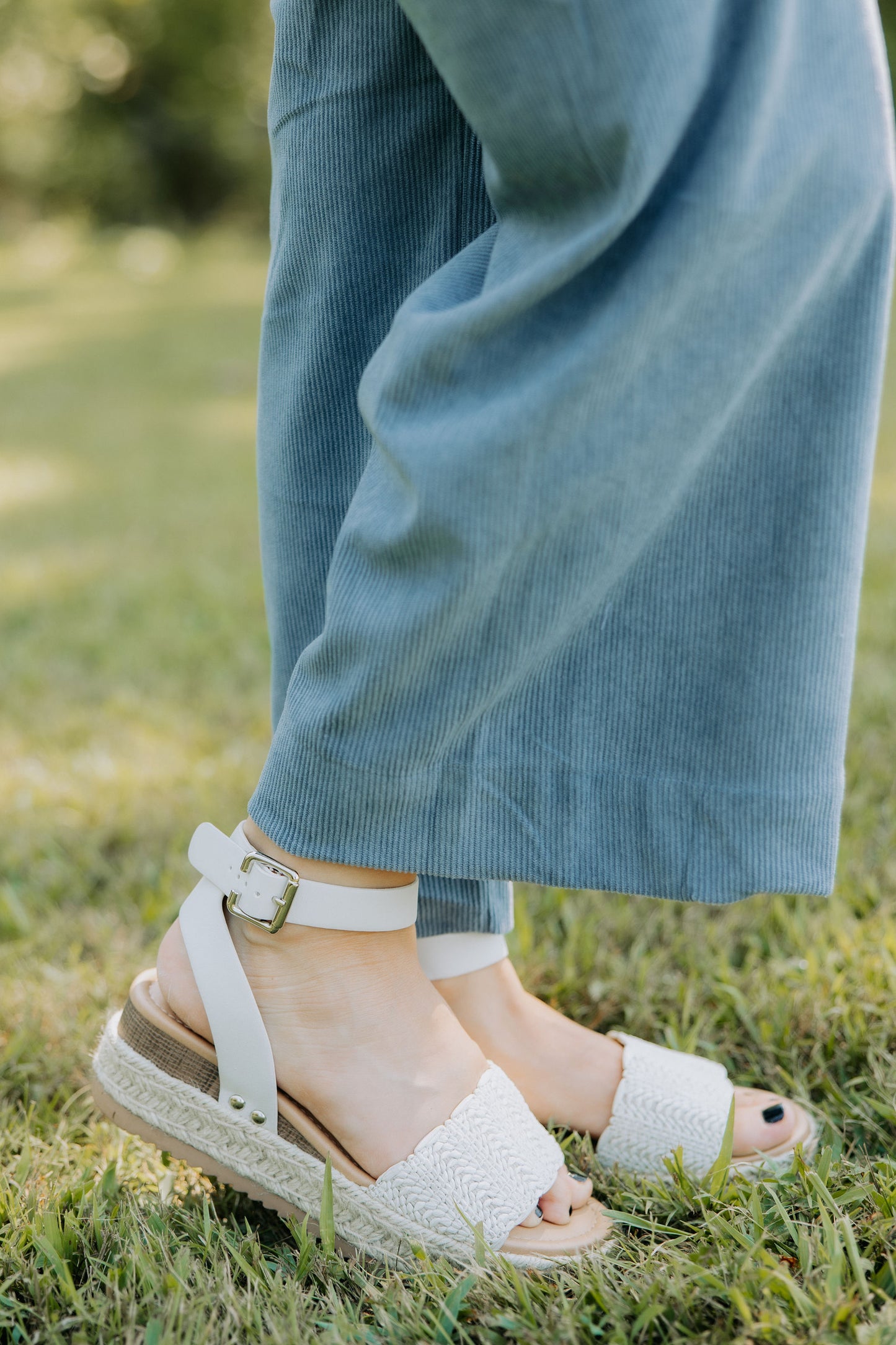Steel Blue Corduroy Pants