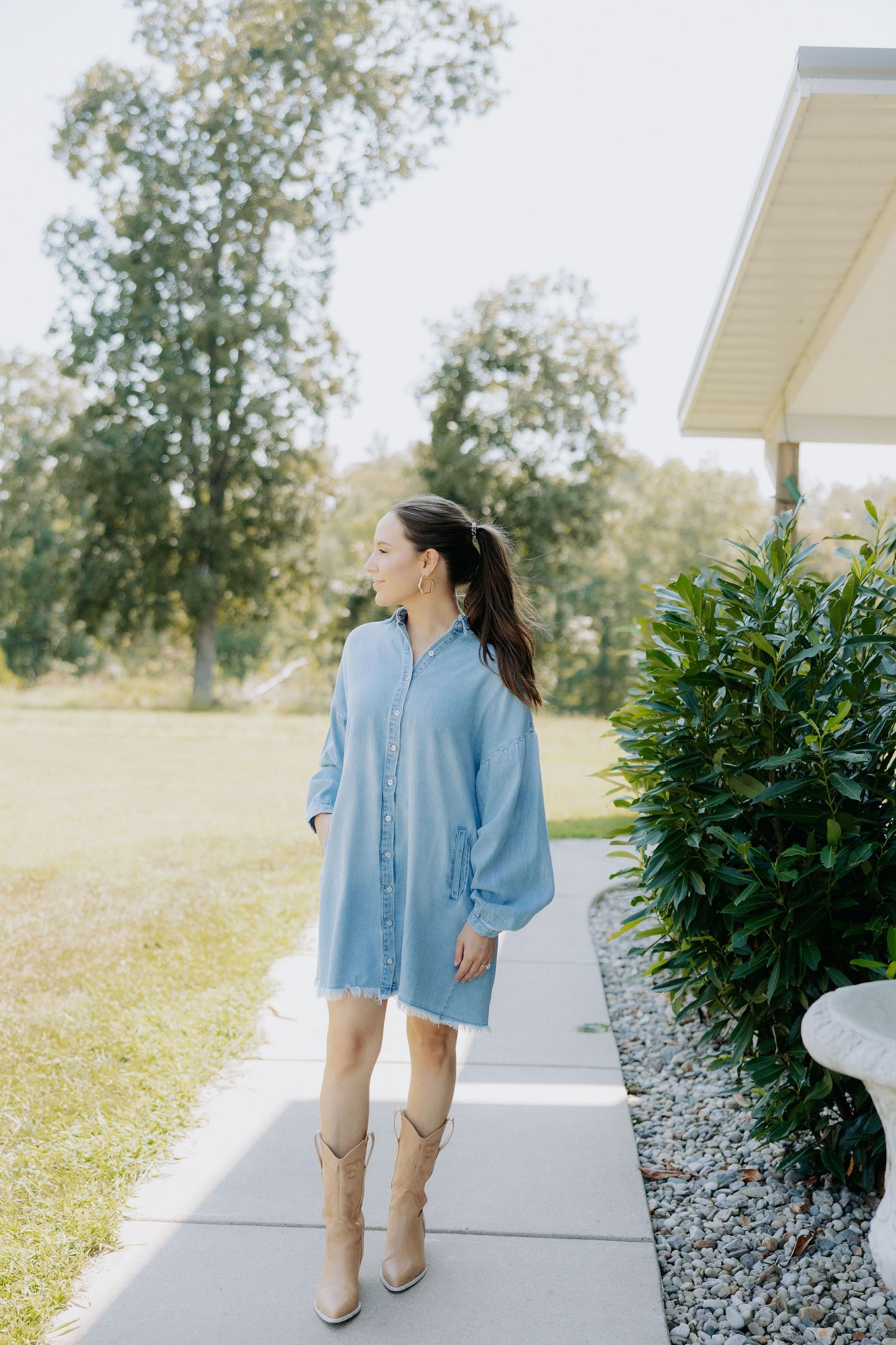Denim Shirt Dress