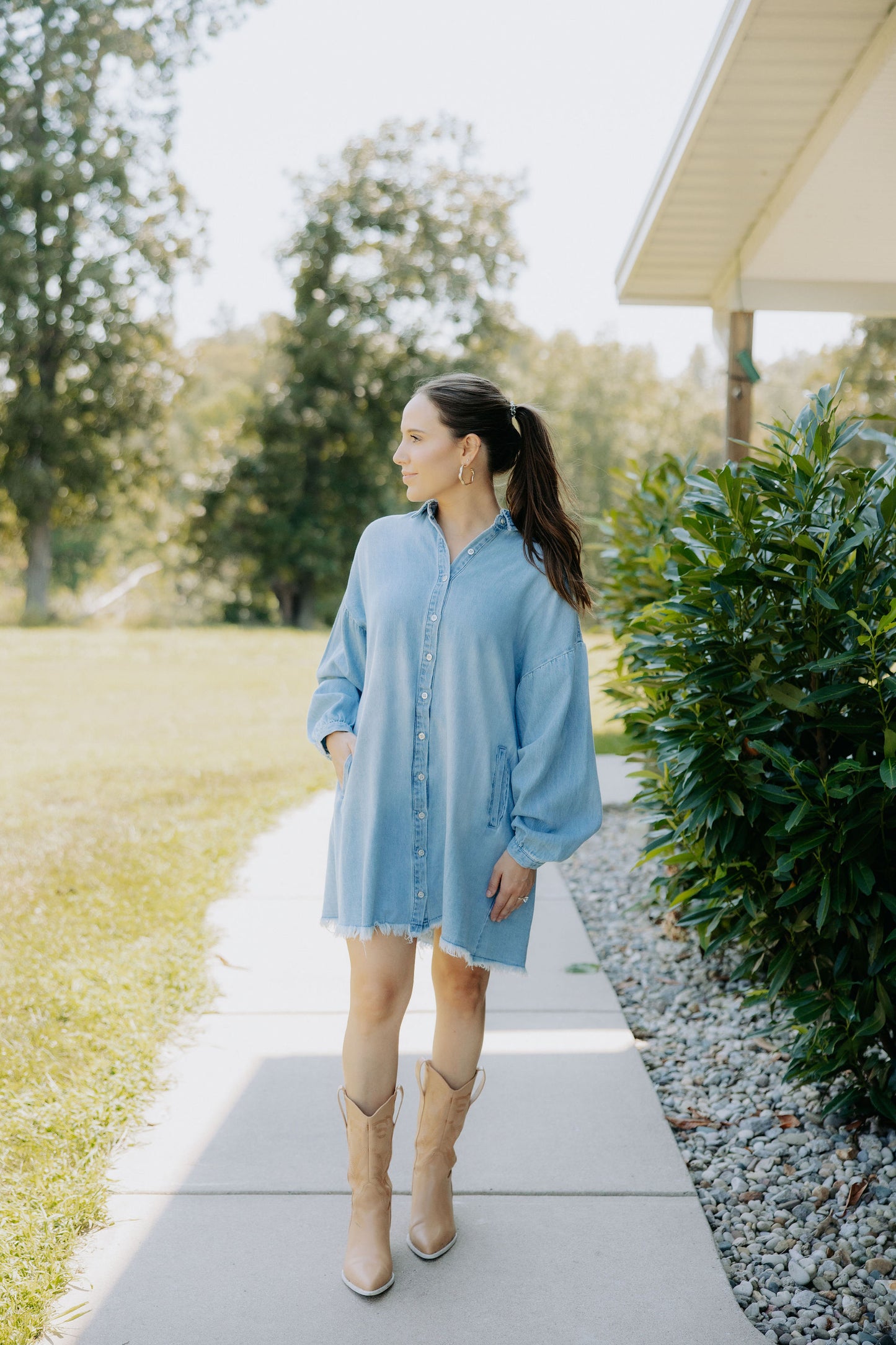 Denim Shirt Dress