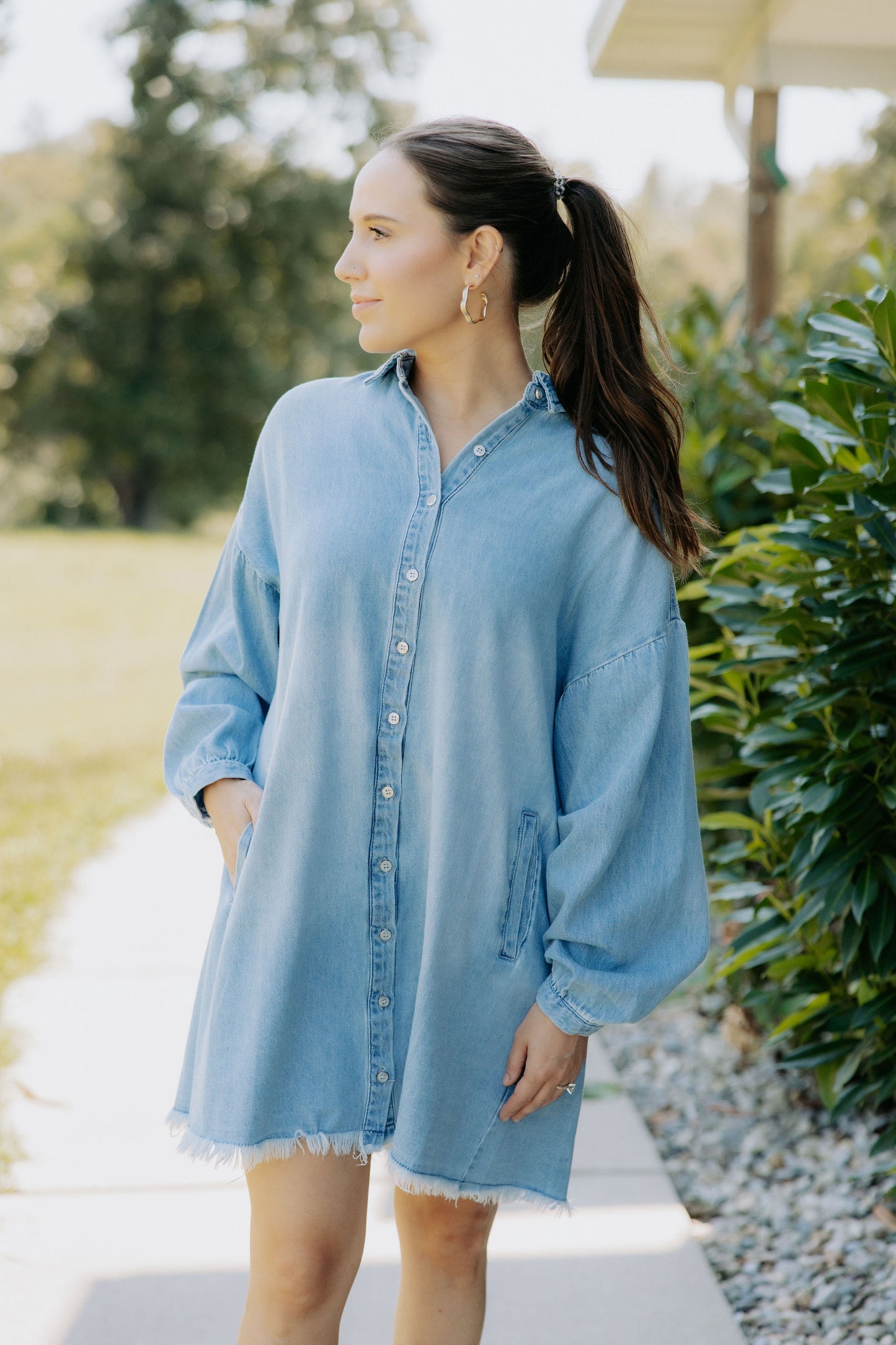 Denim Shirt Dress