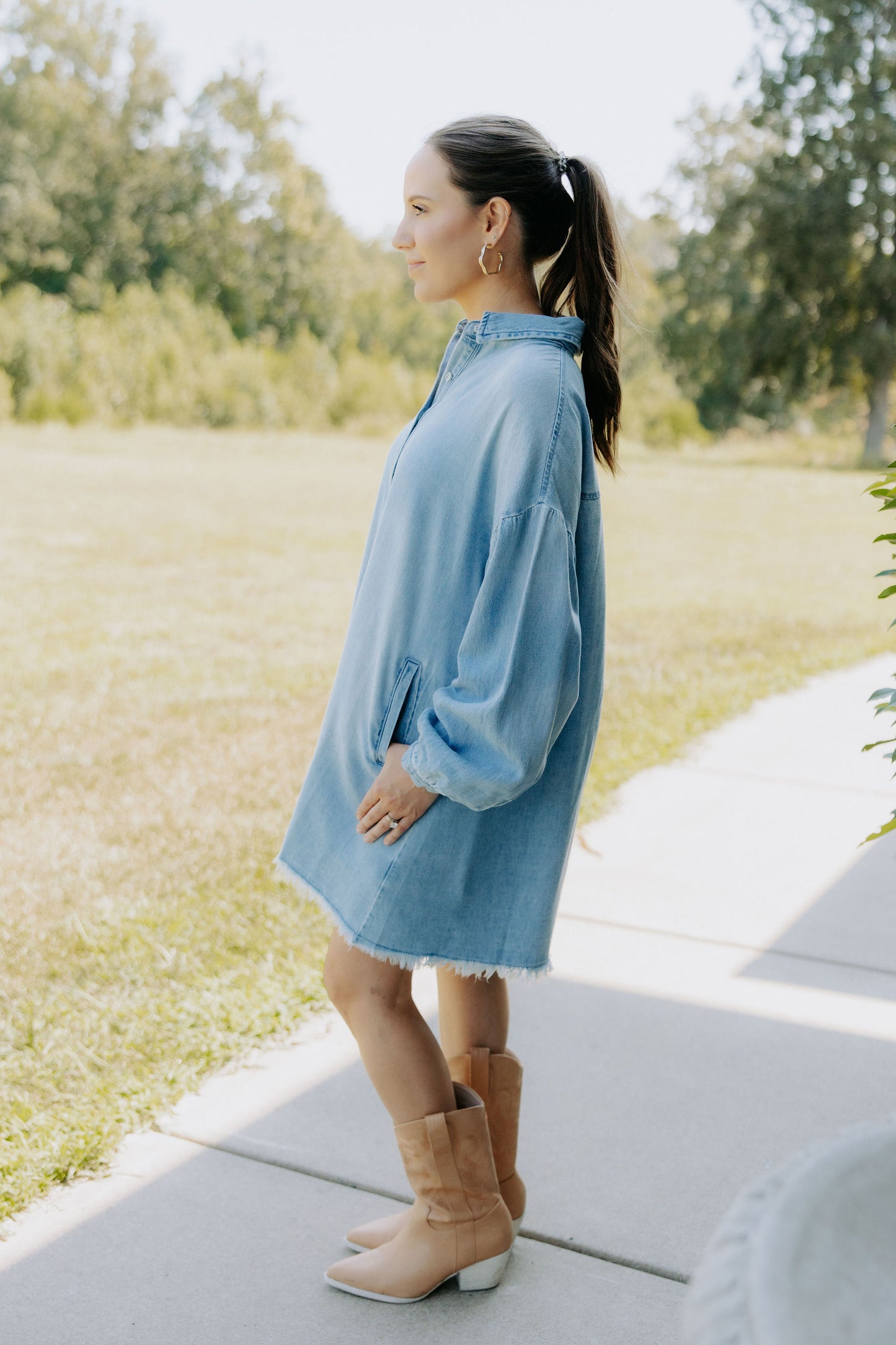 Denim Shirt Dress