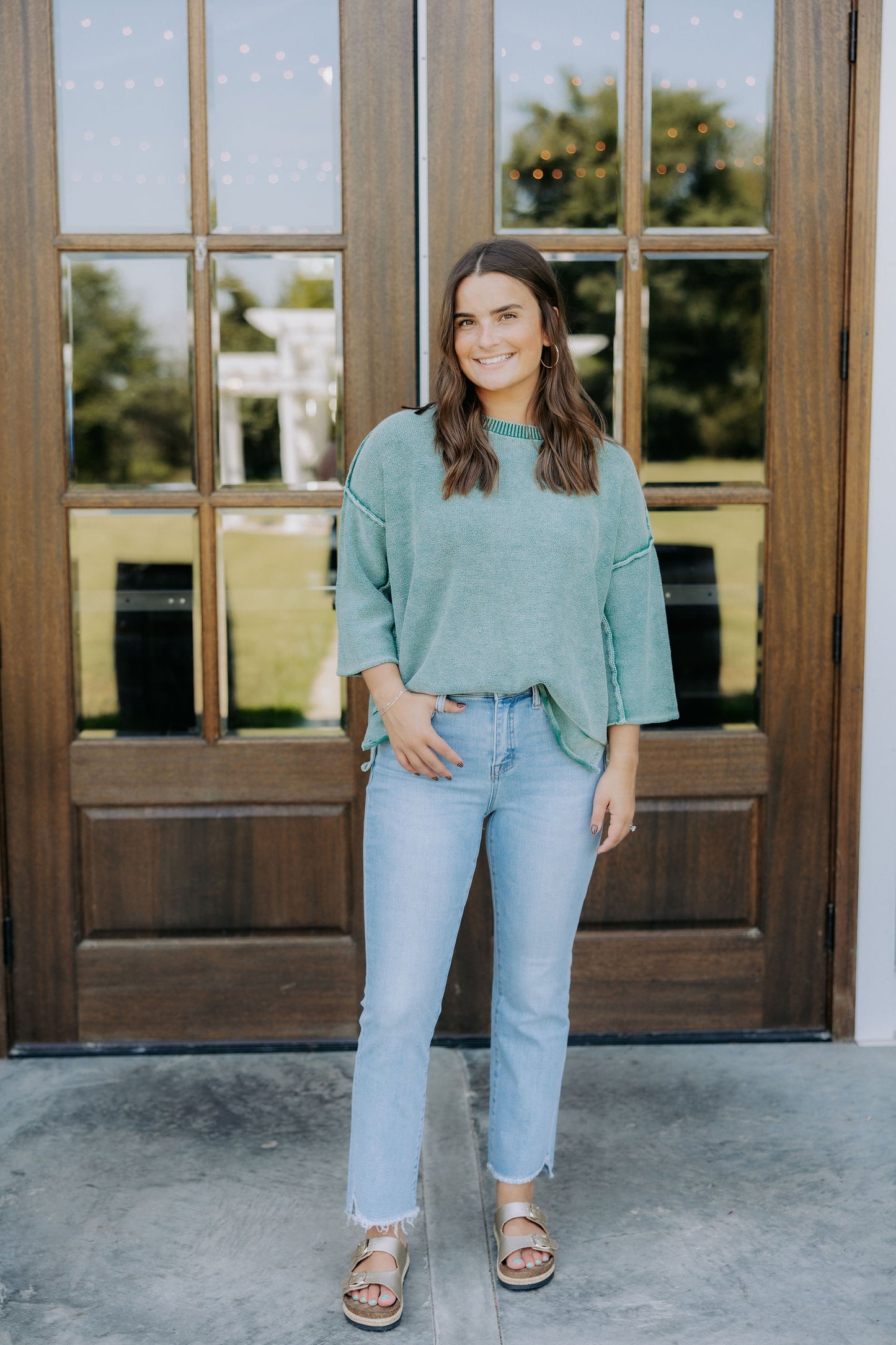 Vervet Bella High Rise Crop Flare