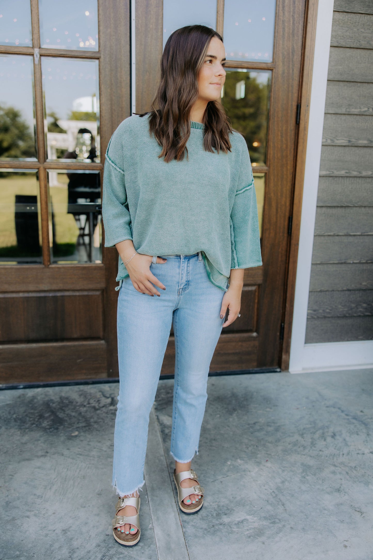 Vervet Bella High Rise Crop Flare