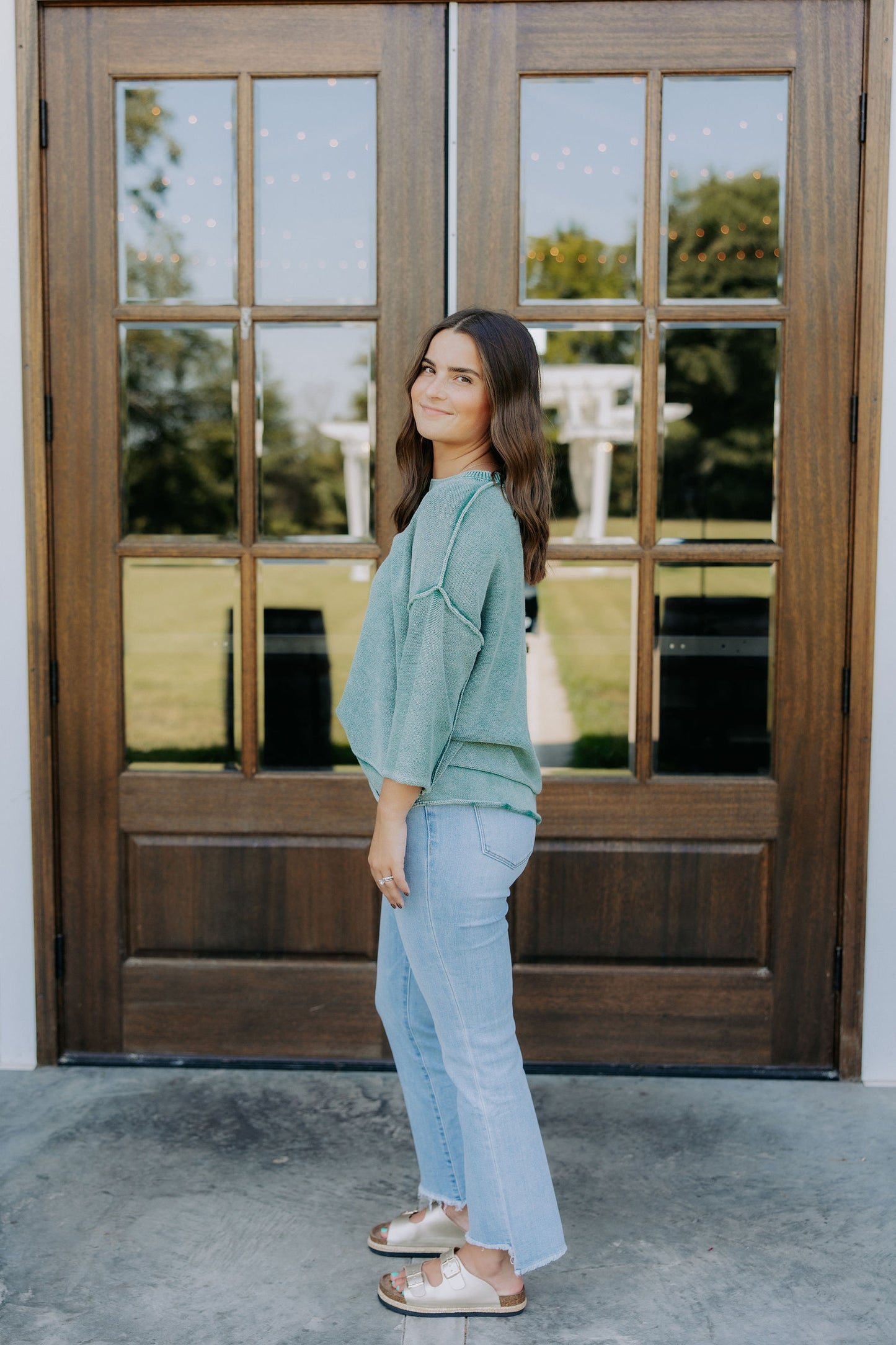 Vervet Bella High Rise Crop Flare