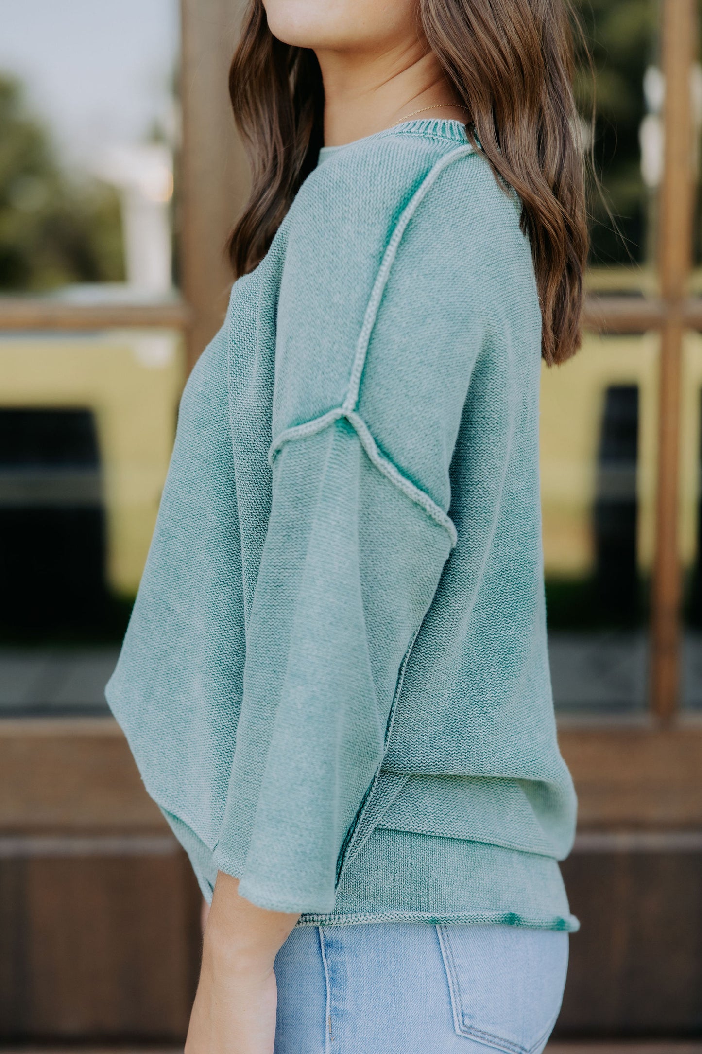 Green Sweater Top