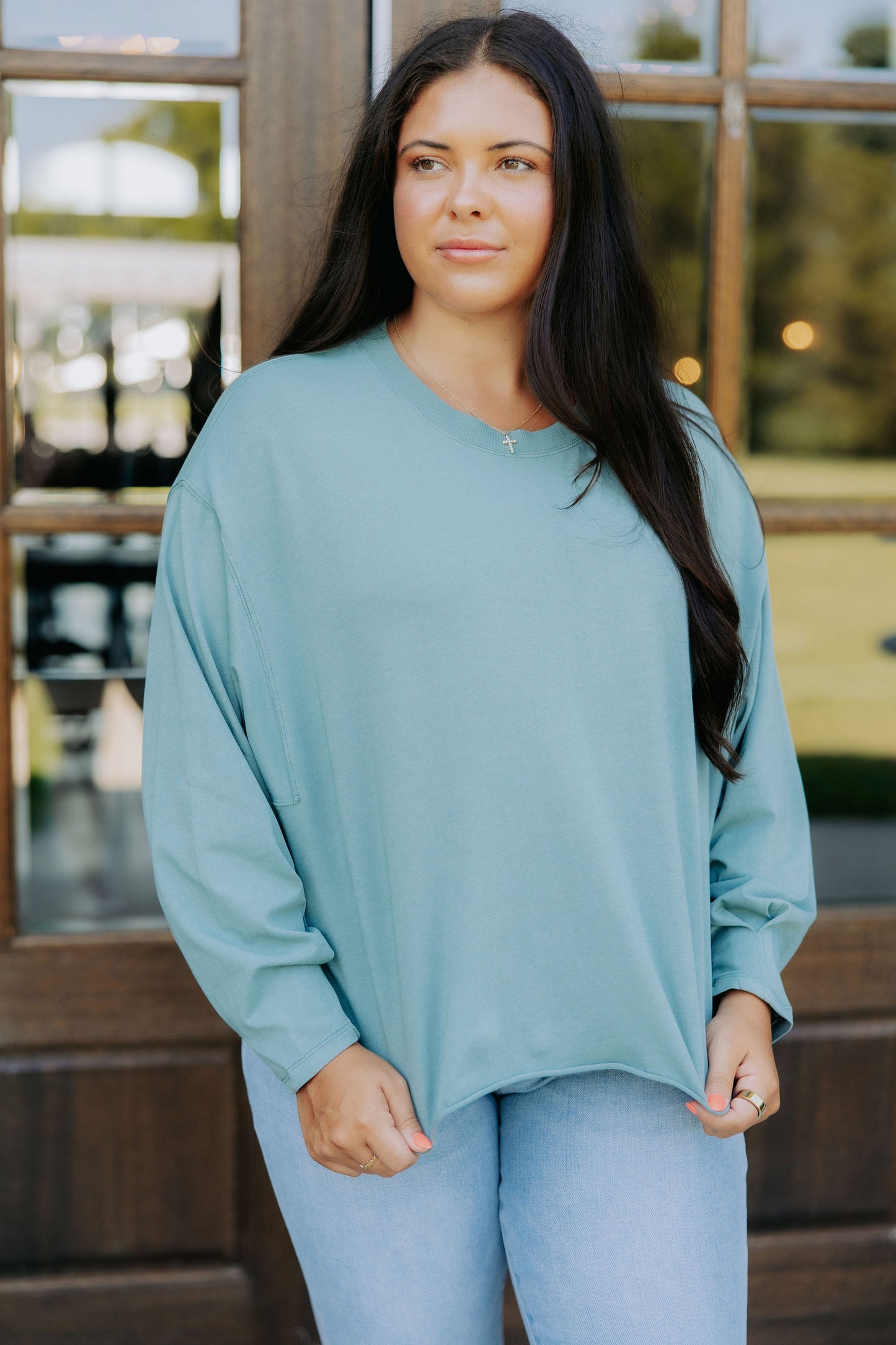 Dusty Blue Long Sleeve