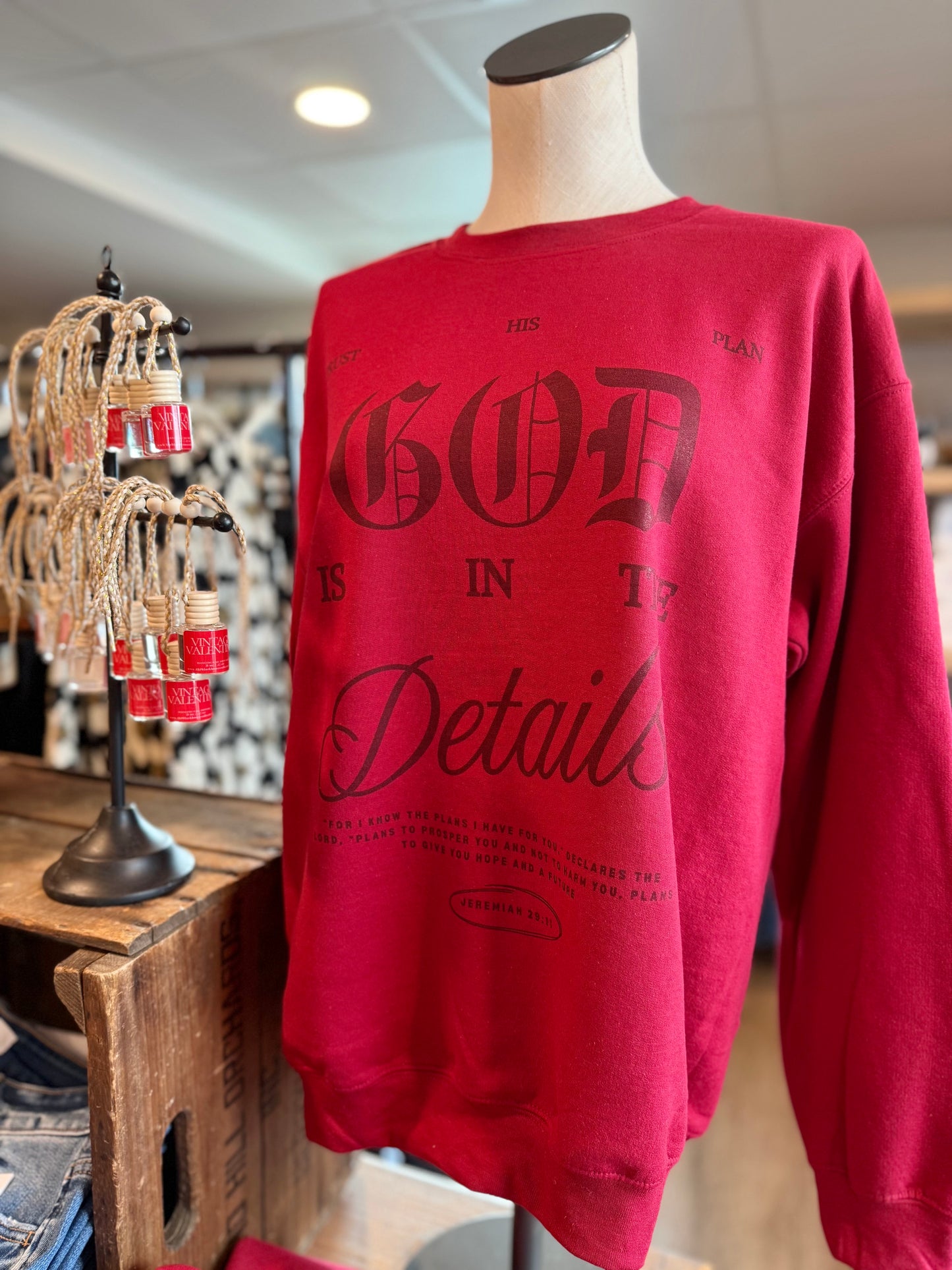 Red God's Plan Sweatshirt