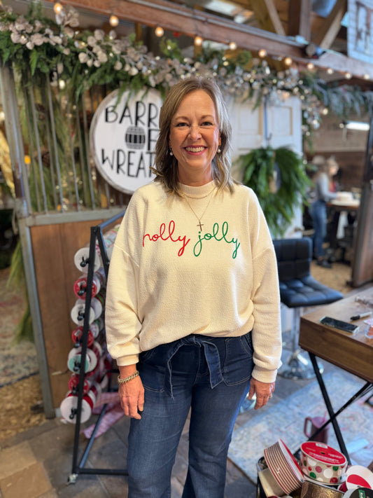 Cream Holly Jolly Cloud Knit