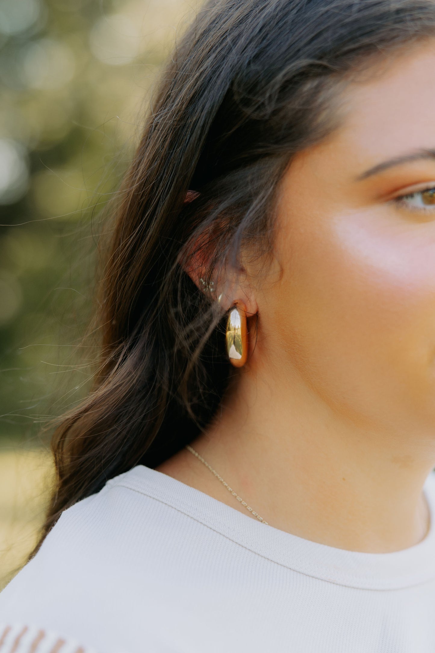 Bubble gold Hoop