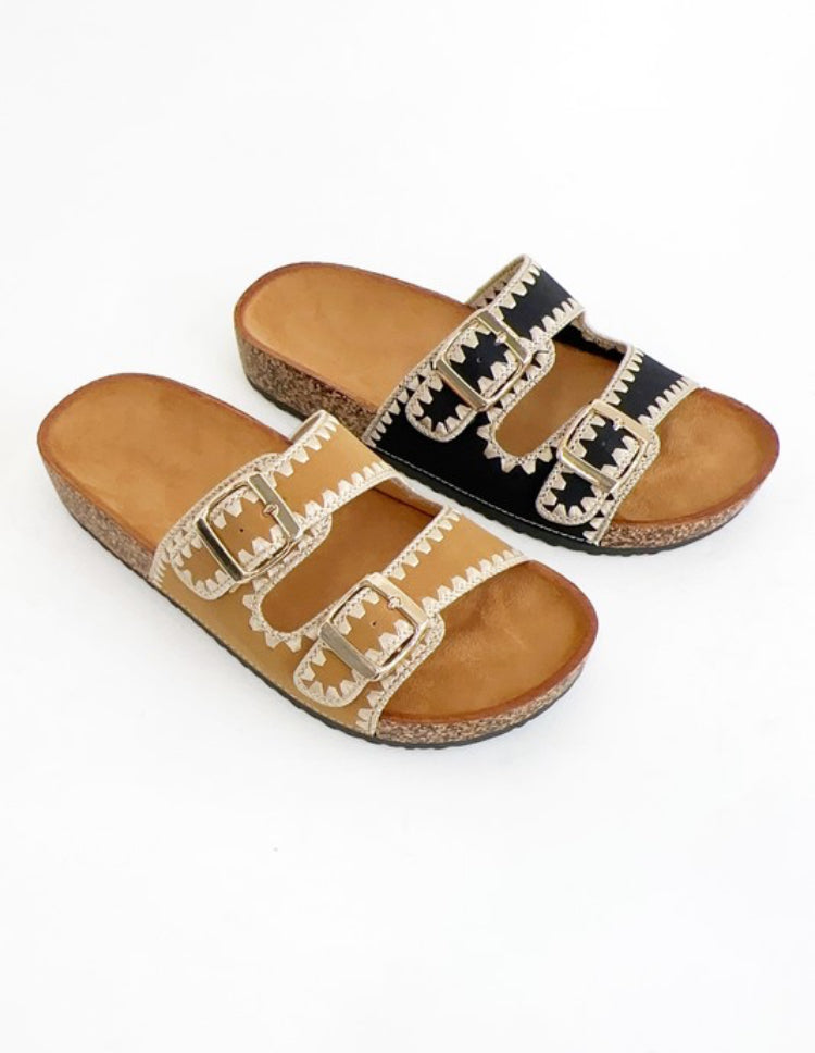 {In Stock} Tan Crochet Sandals