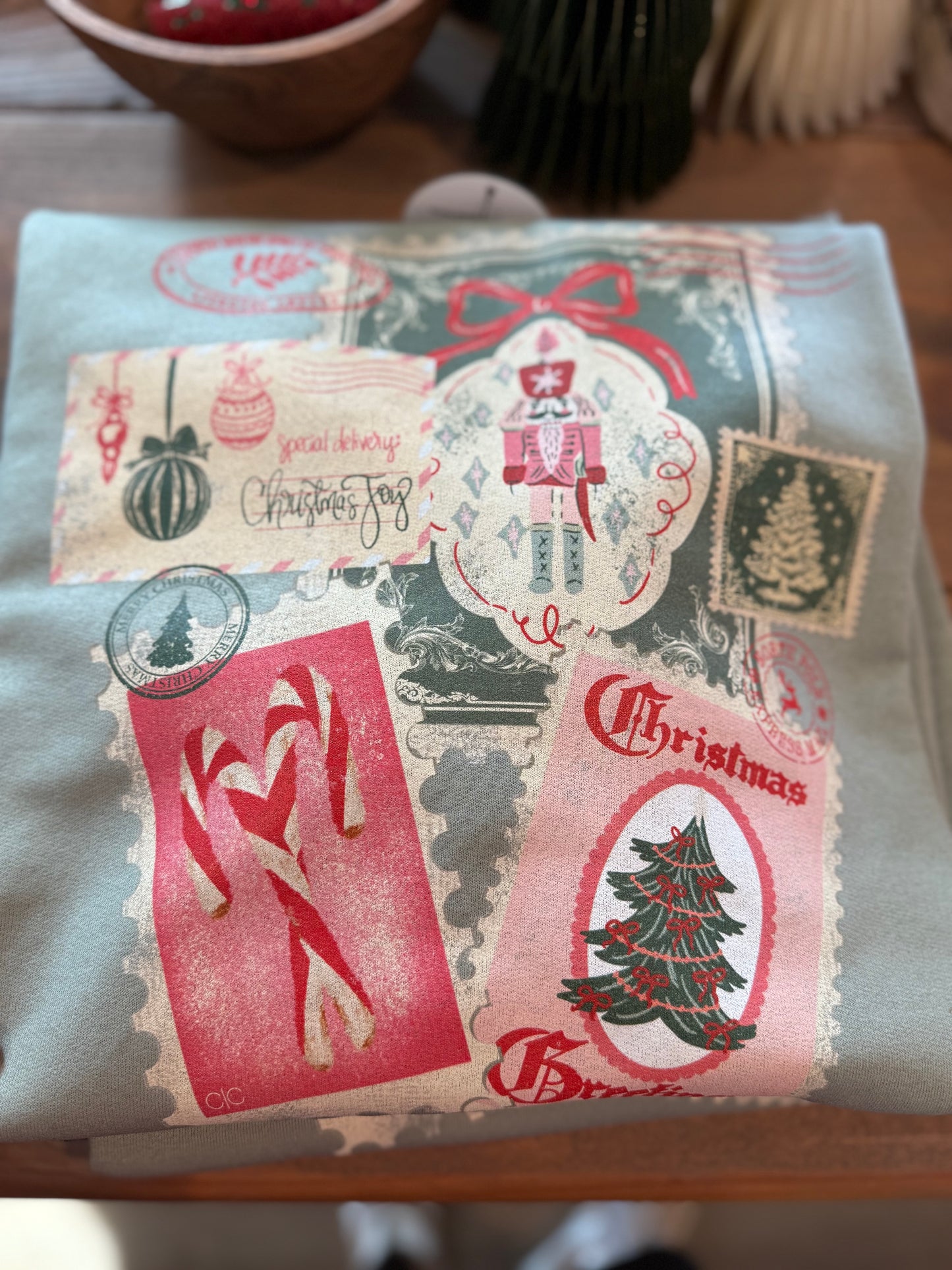 Stamp Christmas Sweatshirt