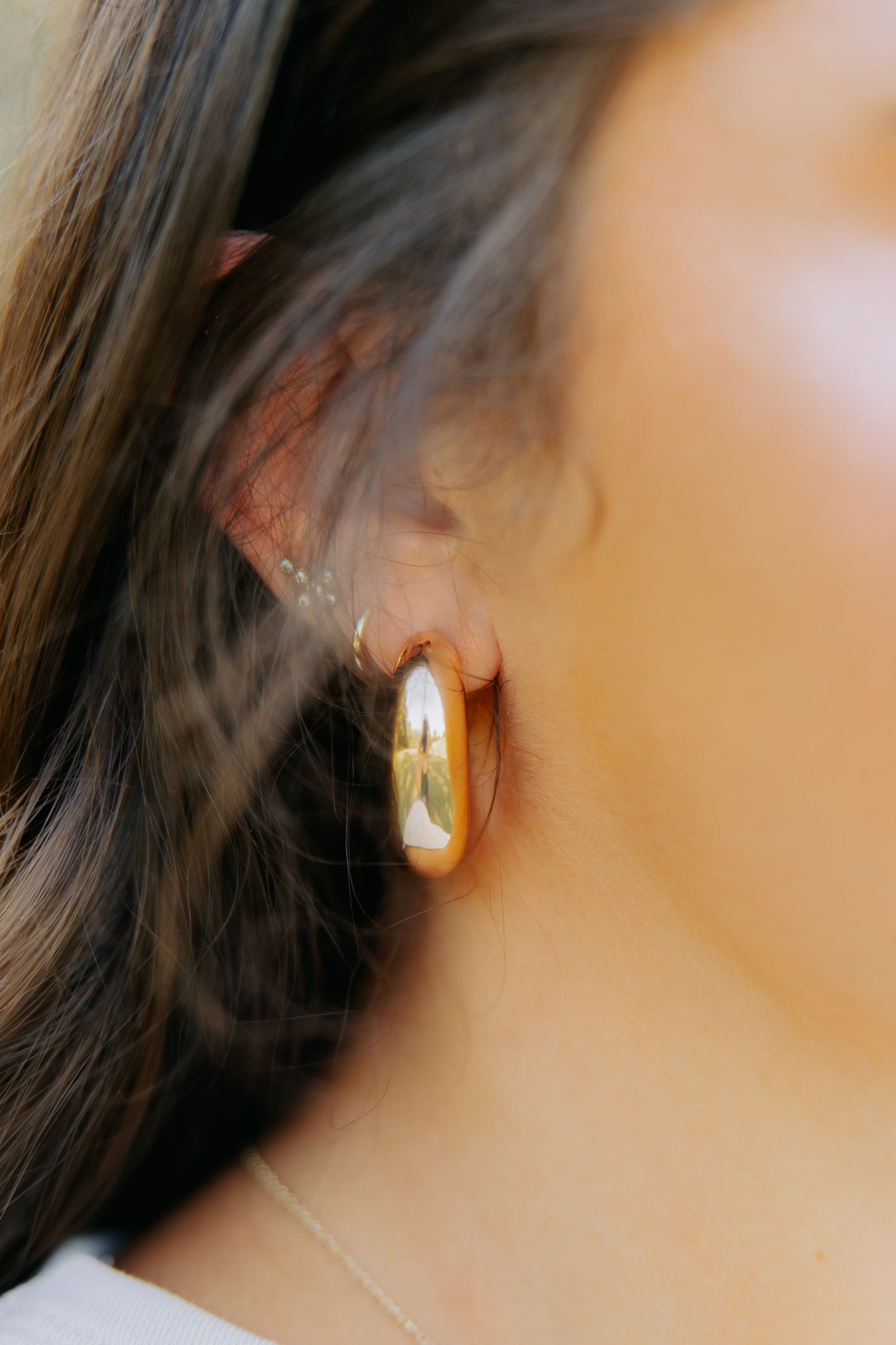 Bubble gold Hoop