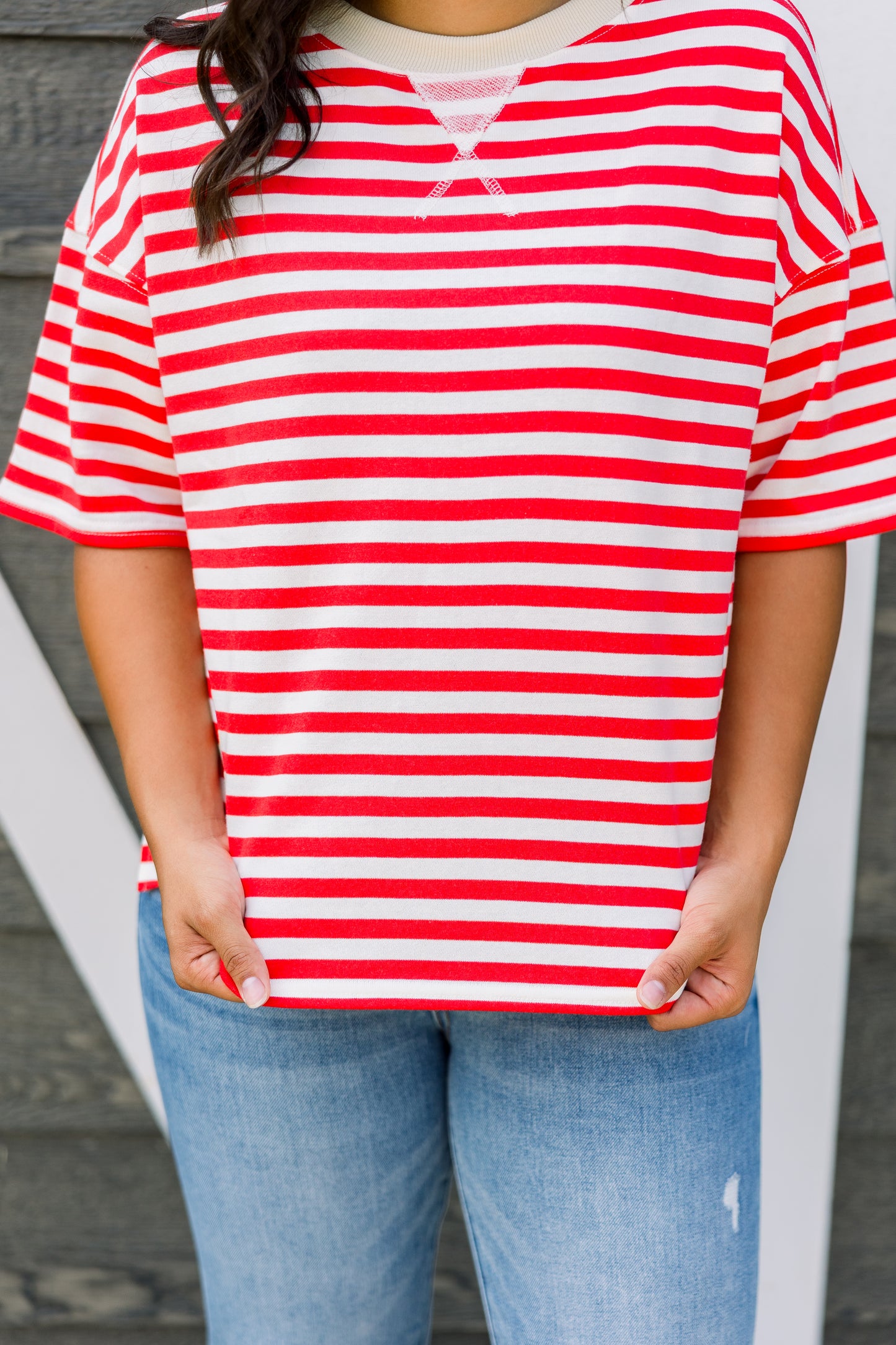 Red Stripe Tee