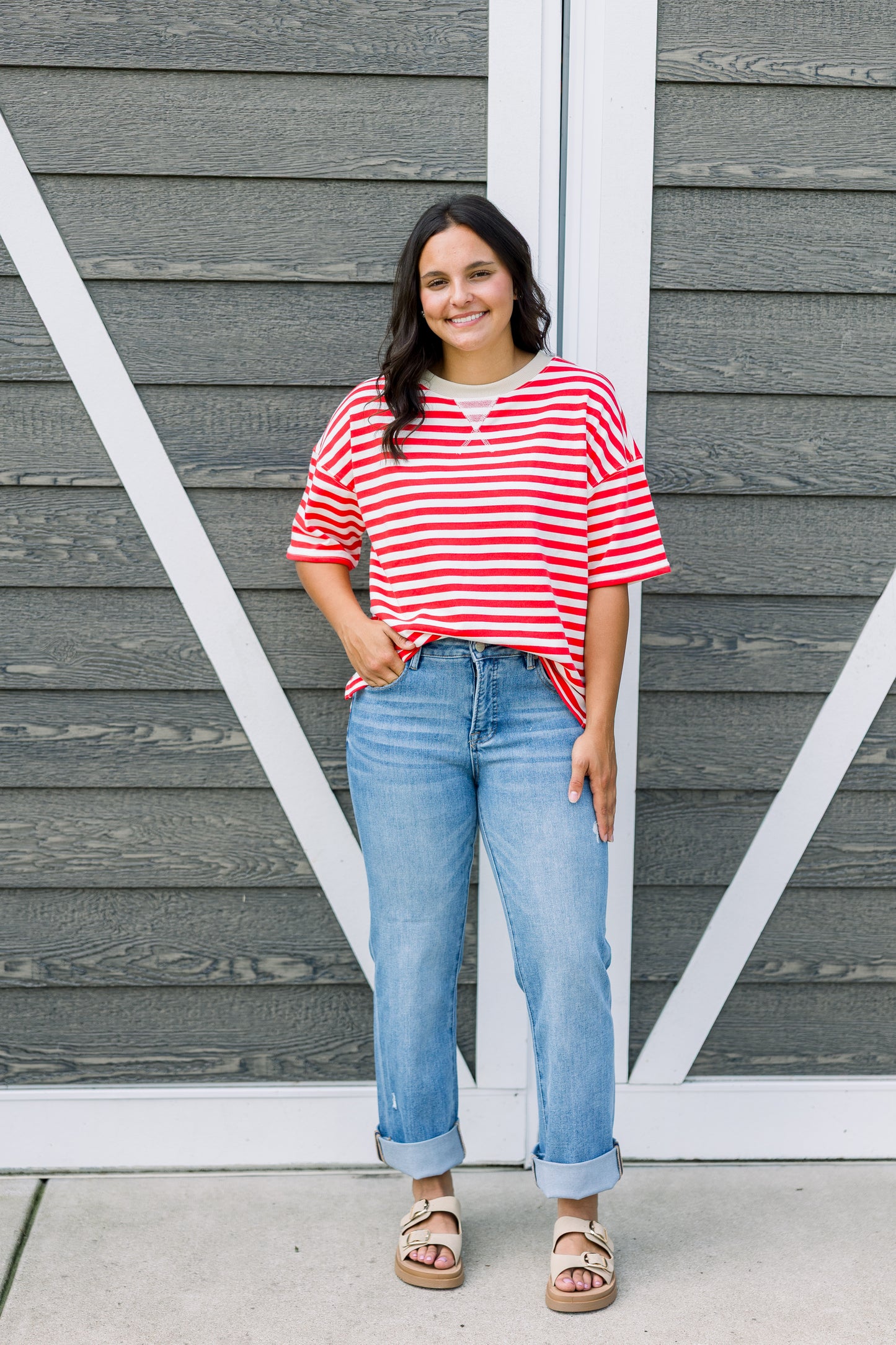 Red Stripe Tee