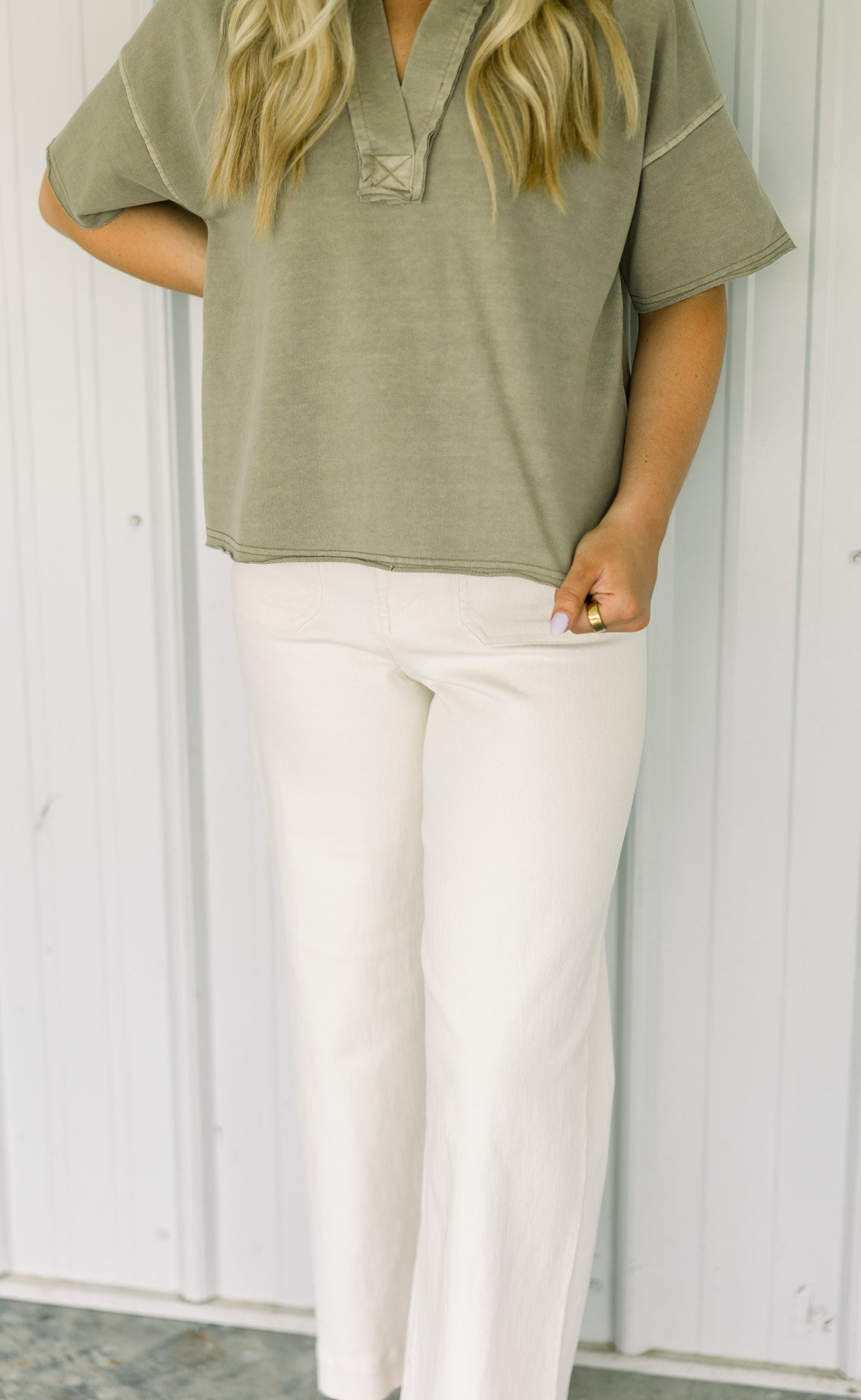 Buttercream Wide Leg Denim