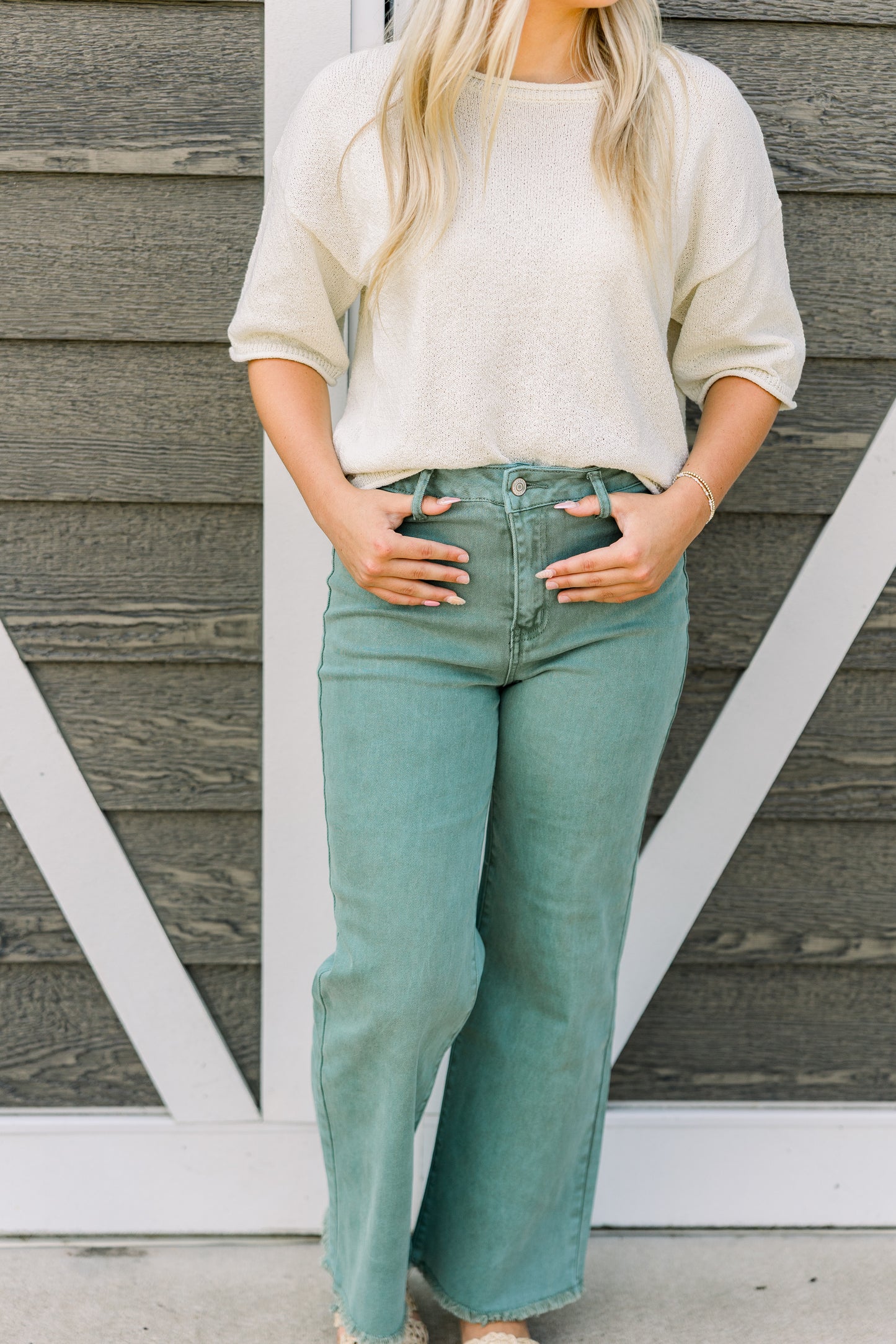 Green Denim-Zenana
