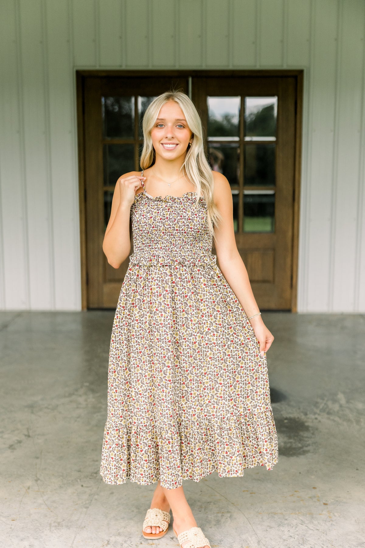 Floral Harvest Smocked Dress