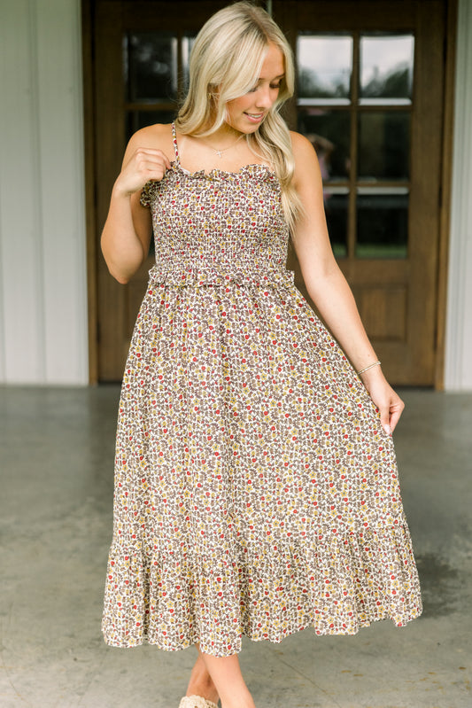Floral Harvest Smocked Dress