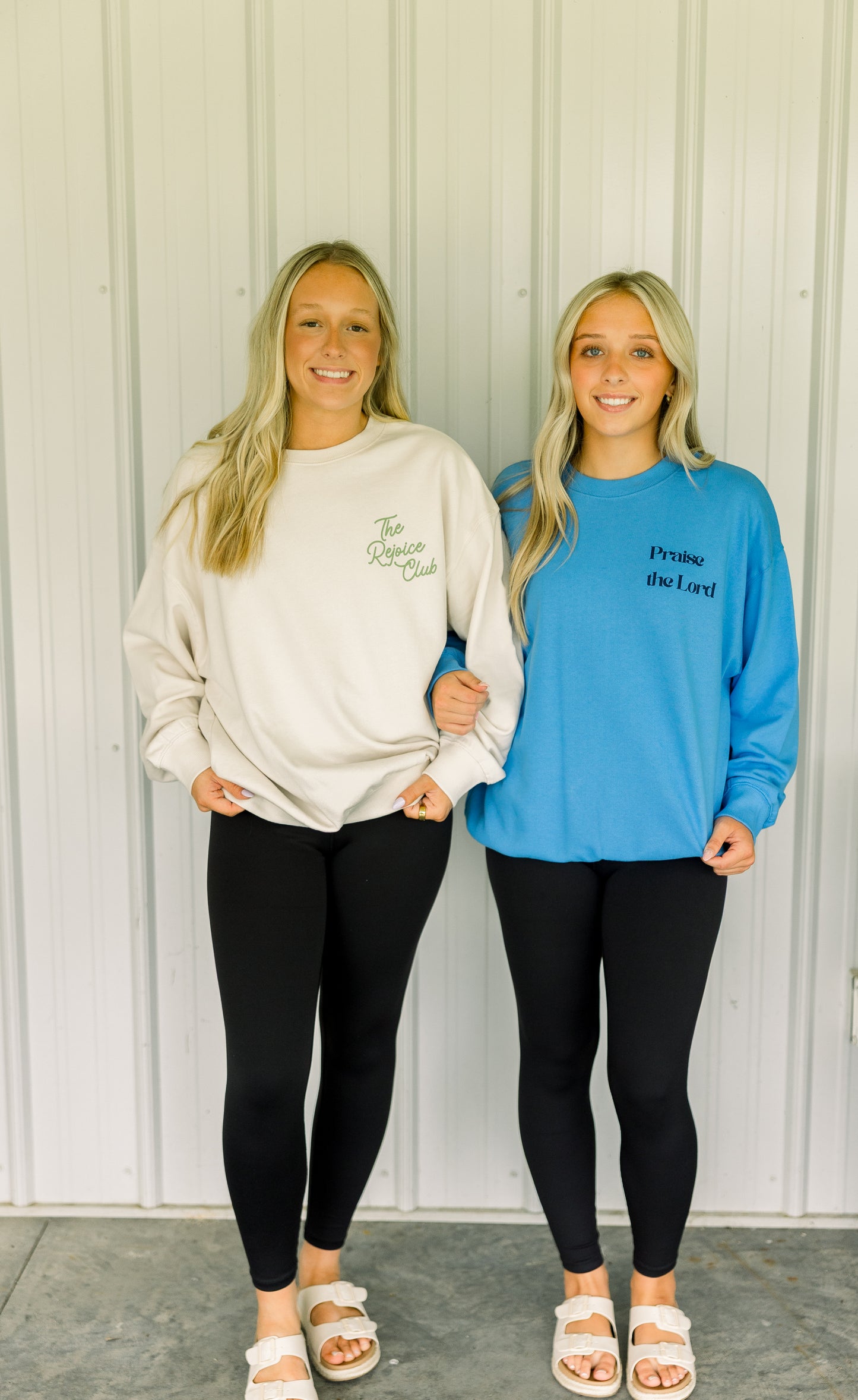 Blue Praise The Lord Crewneck