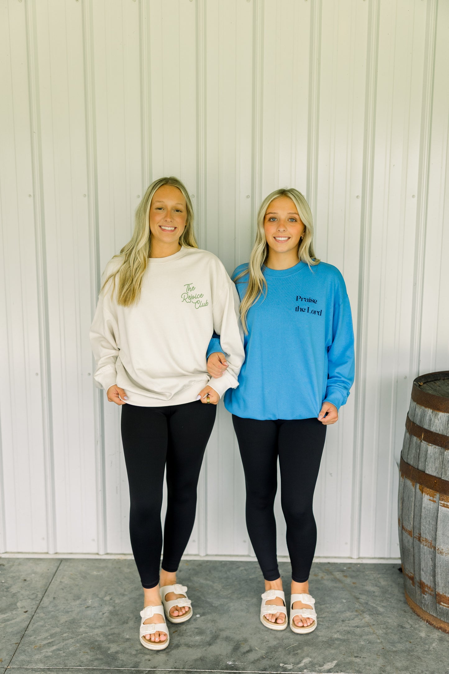 Blue Praise The Lord Crewneck