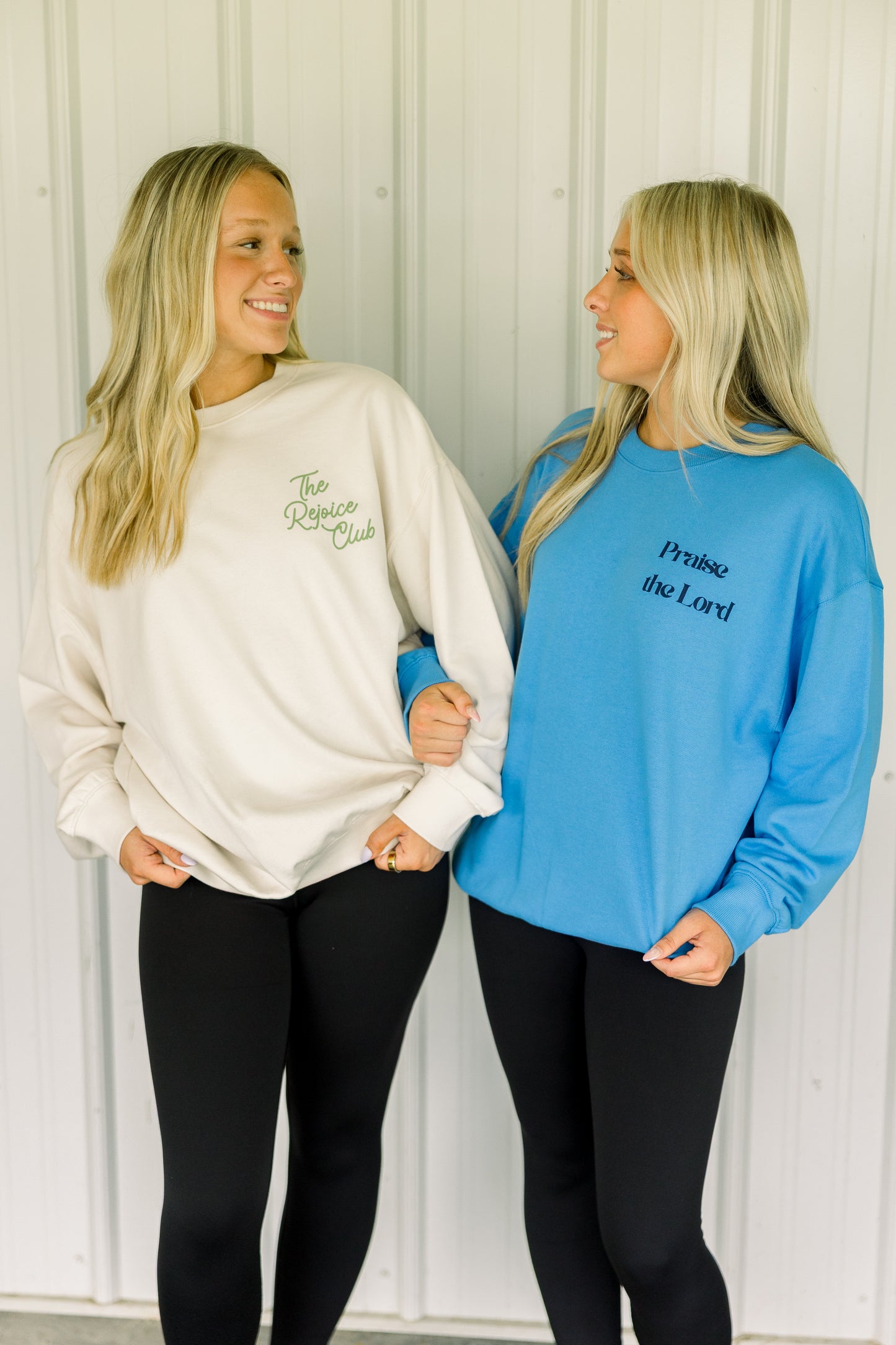 Blue Praise The Lord Crewneck