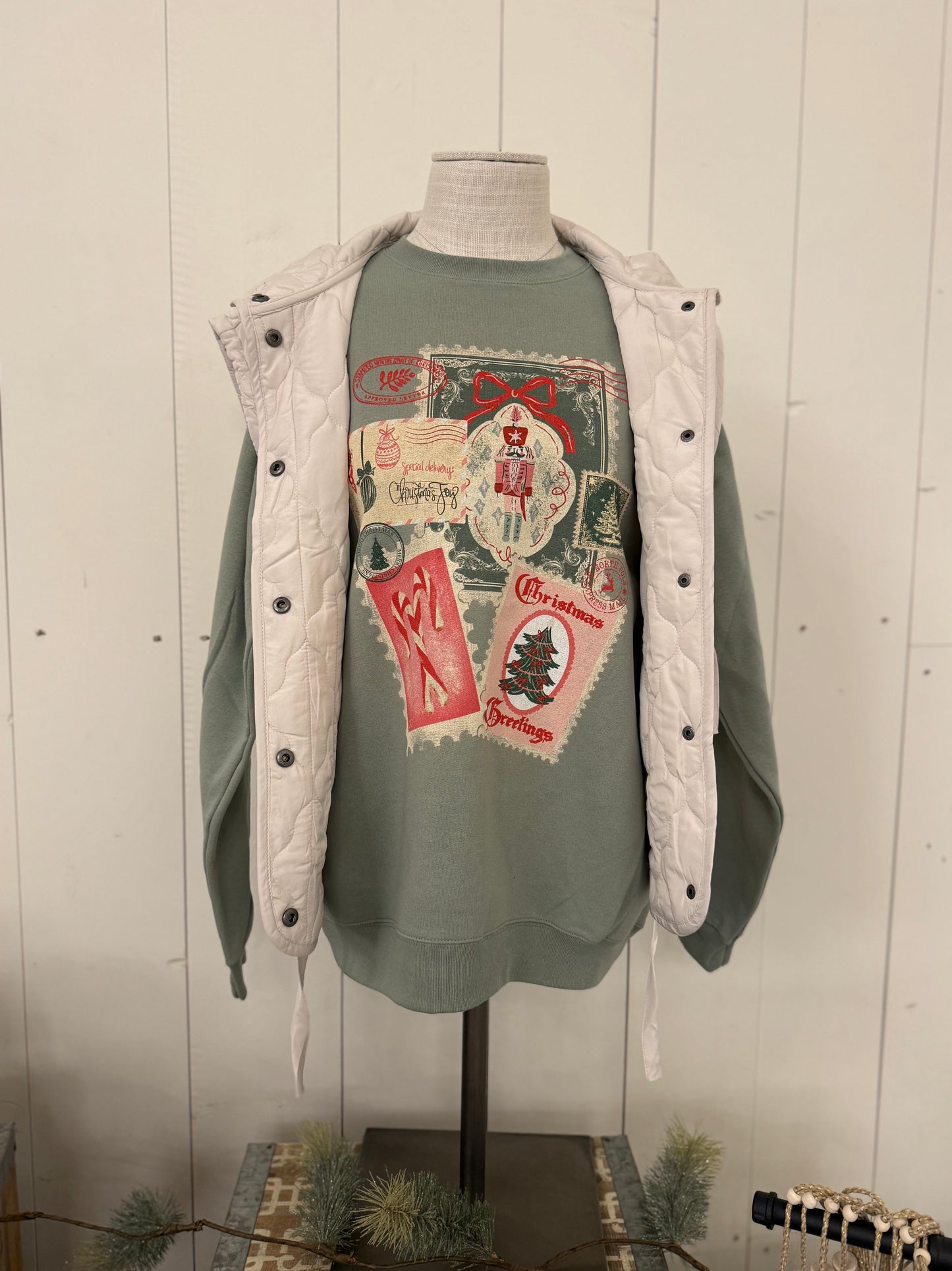 Stamp Christmas Sweatshirt