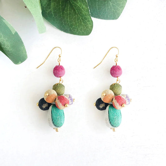 BB - Tiered Droplet Earring Kantha