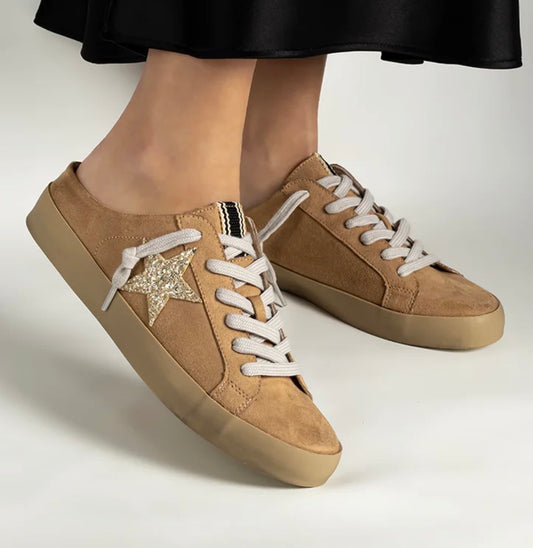 ShuShop Suede Slip On Sneakers- Polka